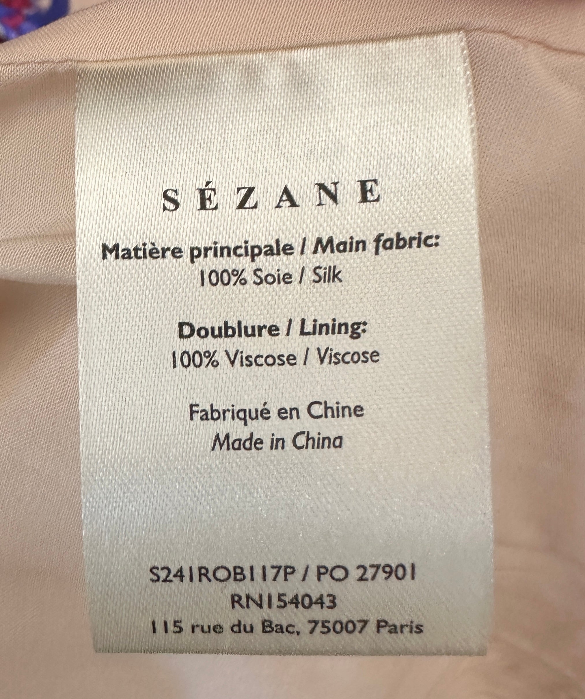 Sézane floral silk dress in pink RRP £140 | Authentic Preloved
