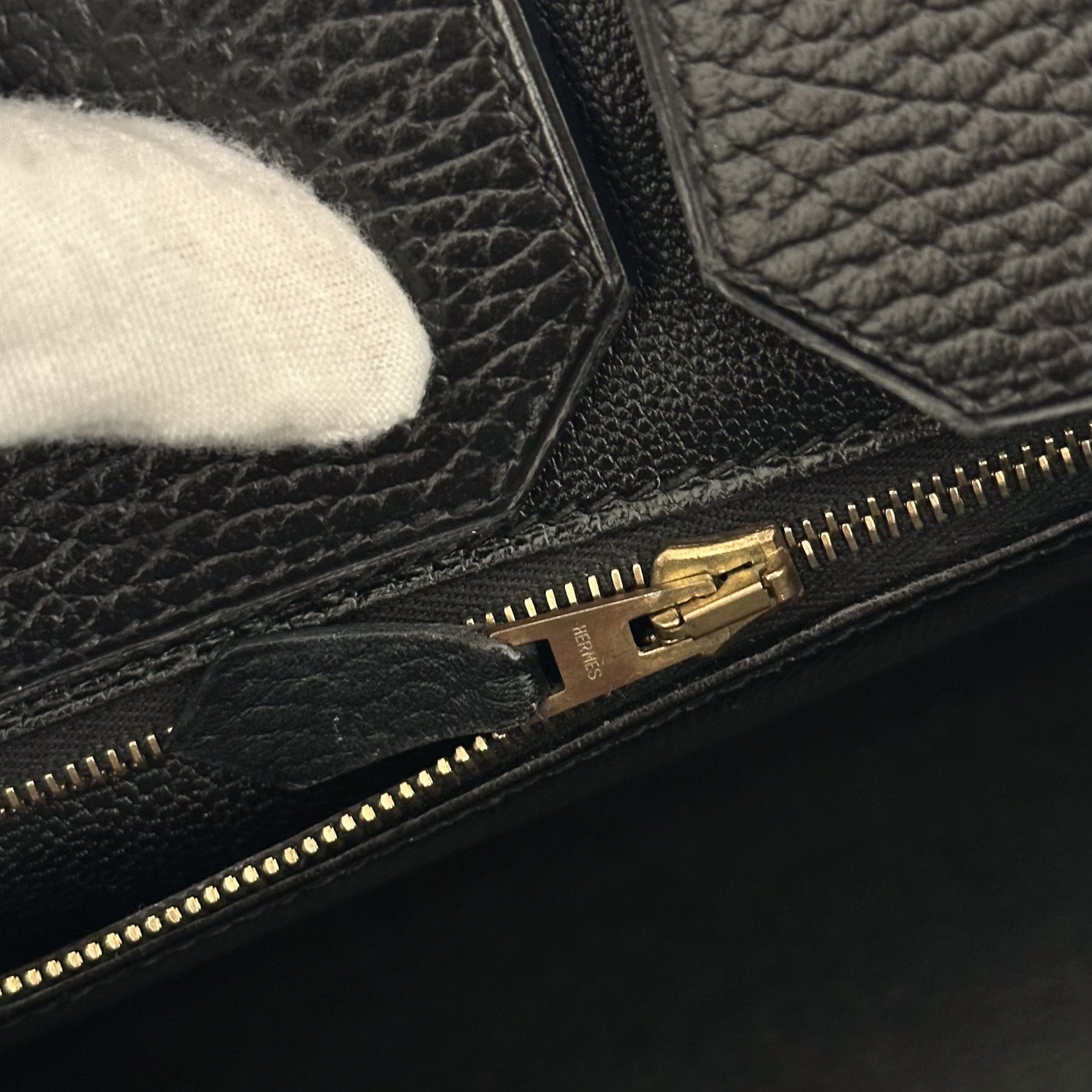 Hérmes Birkin 35 En Cuir Ardennes Noir Retourne with Gold Hardware | Authentic Preloved - Reloved Again
