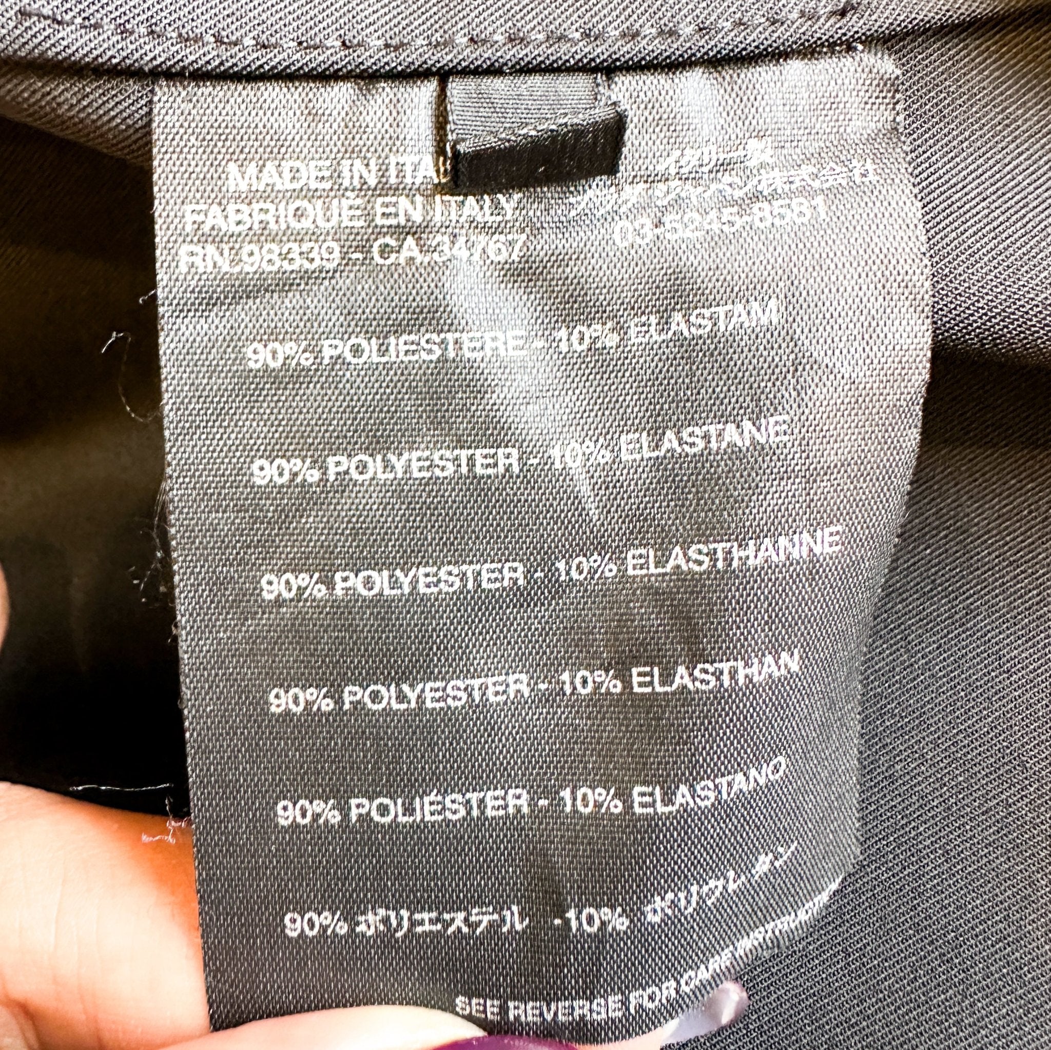 Prada Black Notch Collar Button Up Blazer RRP £495| Authentic Preloved - Reloved Again