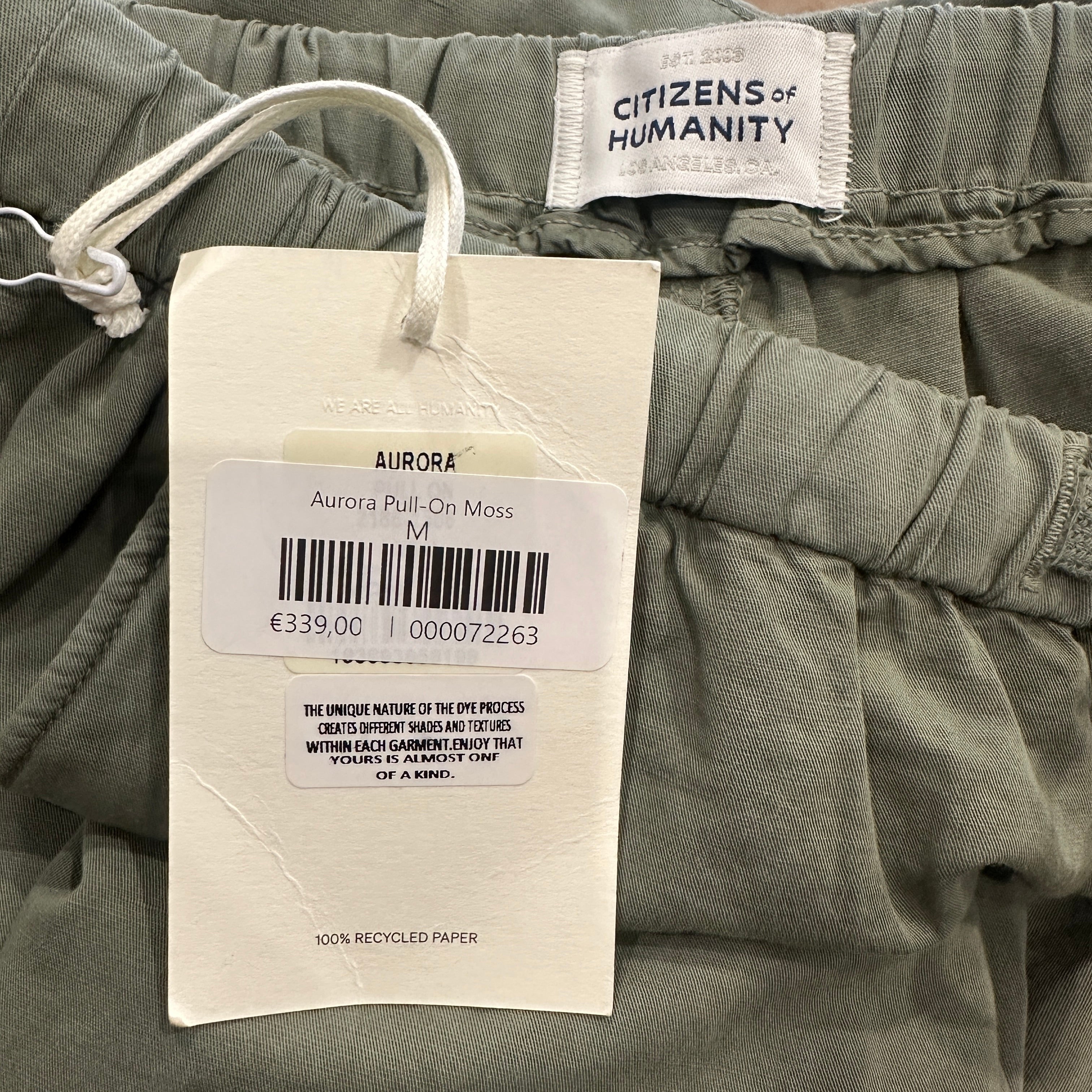 NEW Citizens of Humanity Khaki Pull on Trousers RRP £300 | Authentic Preloved