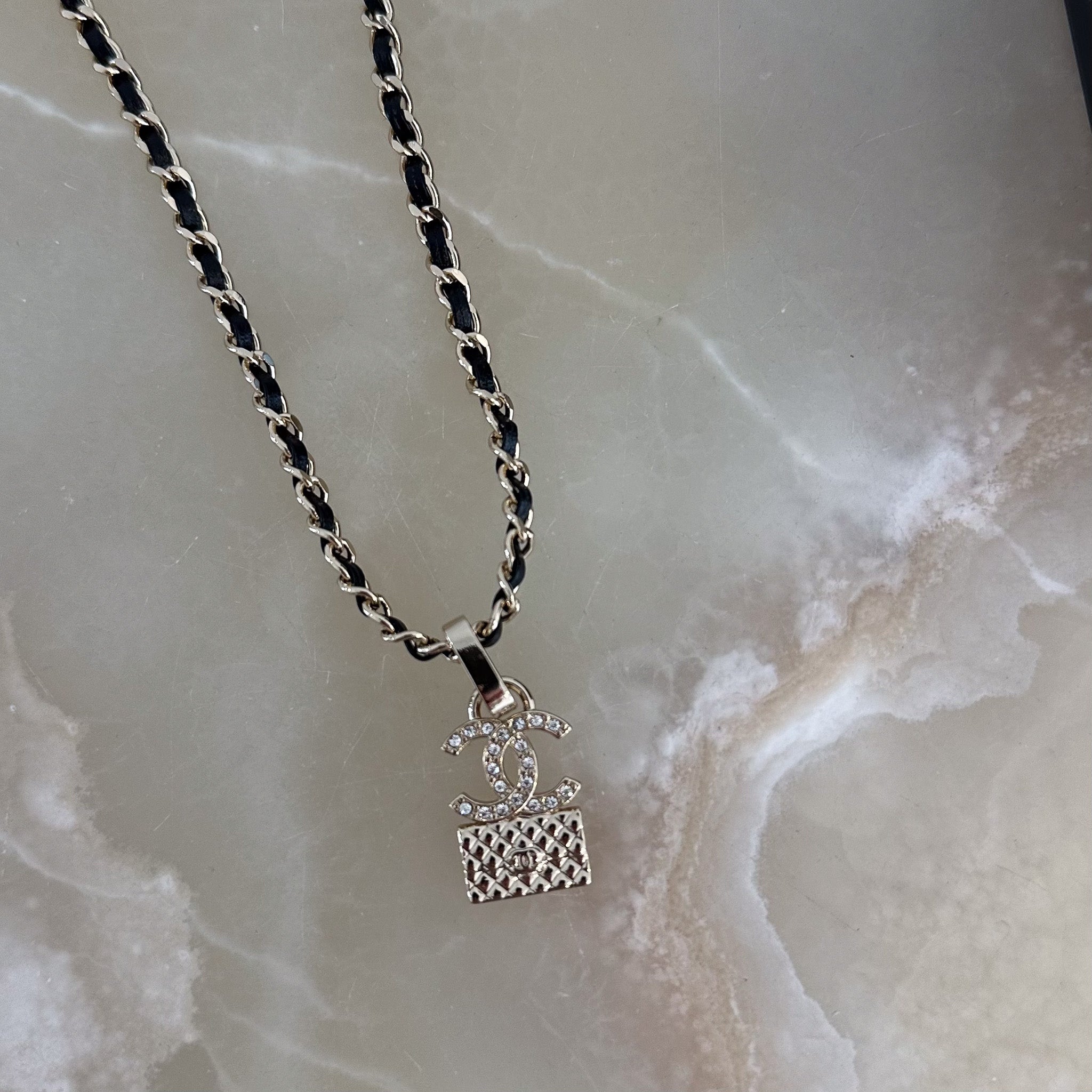 Chanel CC Interlocking Pendant Necklace RRP £1430 | Authentic Preloved - Reloved Again