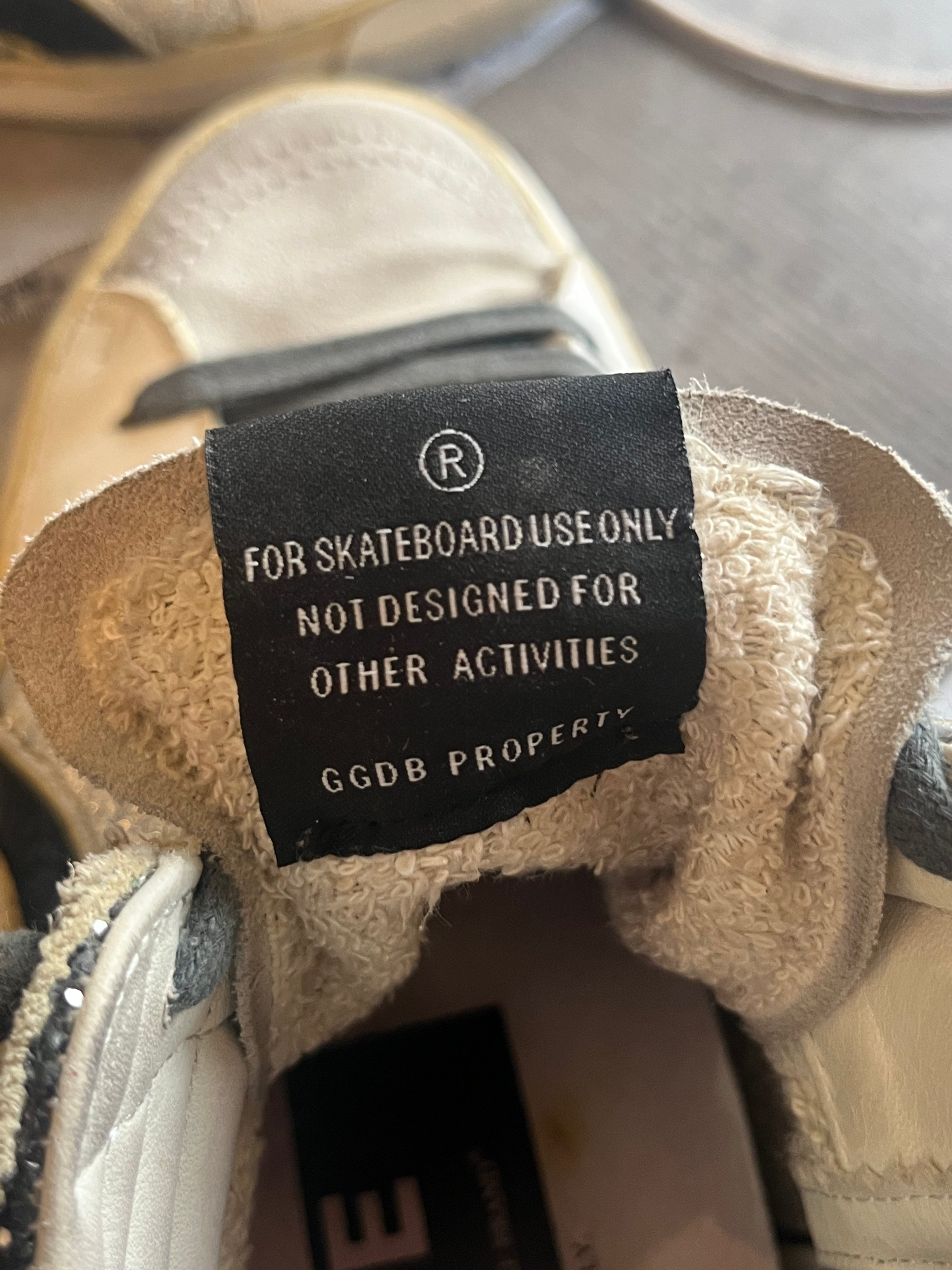 Golden Goose High Top Distressed Glitter Sneaker (RRP £535) | Authentic Preloved