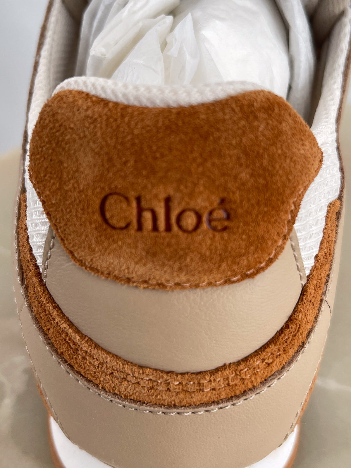 Chloe Kick Sneakers in Brown (RRP £575) | Authentic Preloved - Reloved Again