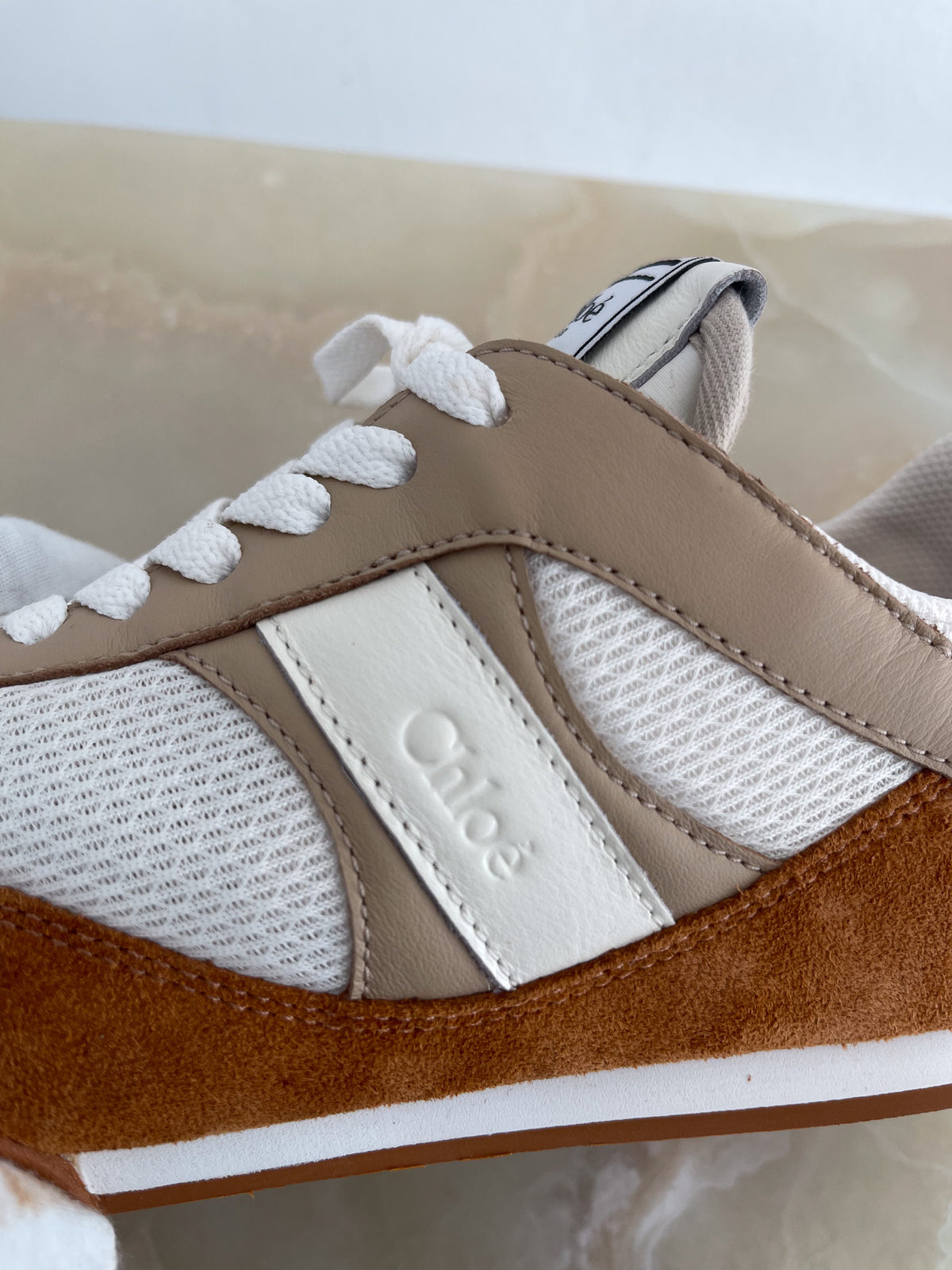 Chloe Kick Sneakers in Brown (RRP £575) | Authentic Preloved - Reloved Again