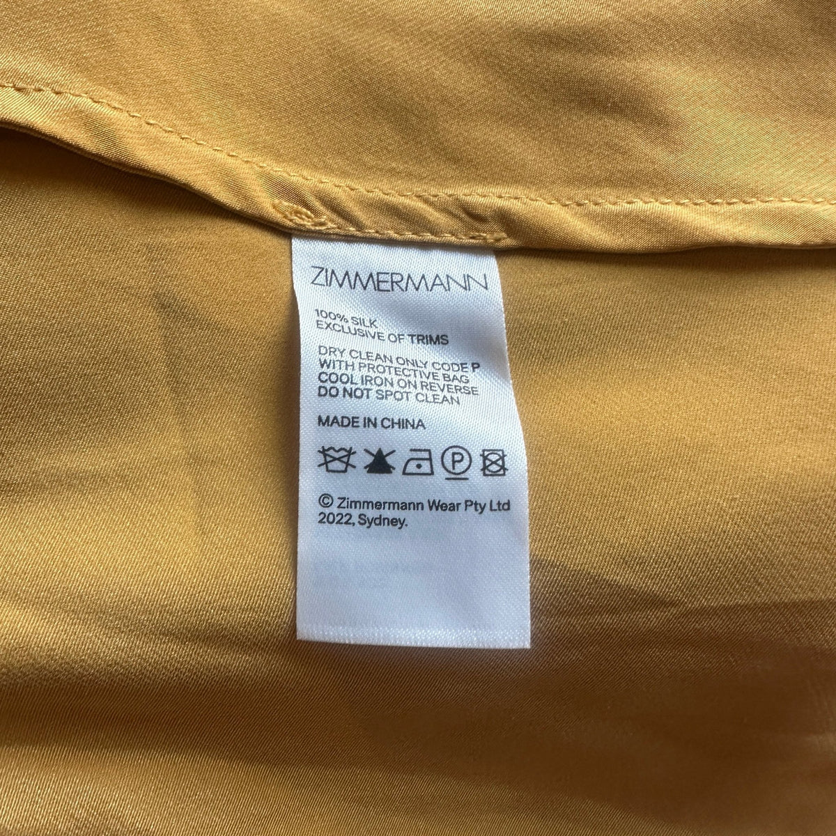 Zimmermann Silk Mustard Wrap Dress (RRP £750) | Authentic & Preloved - Reloved Again