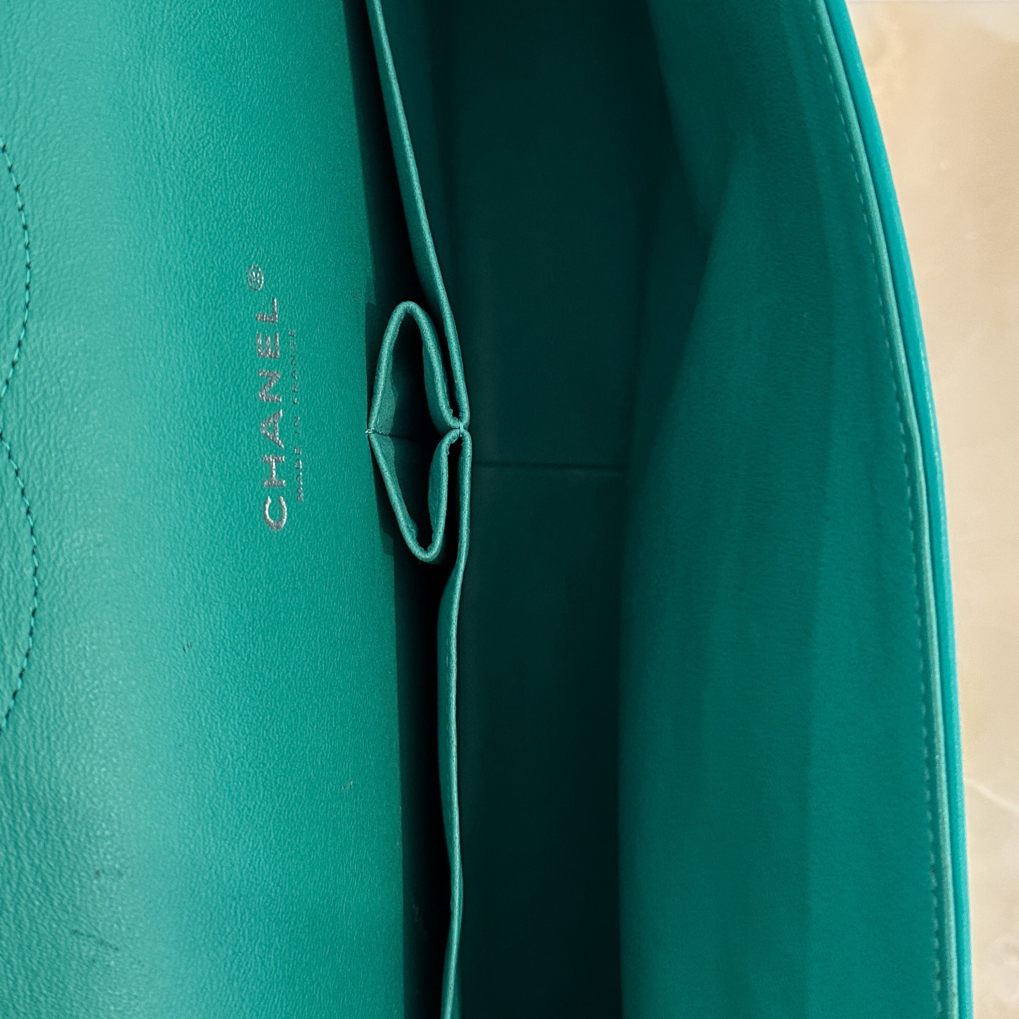 RARE Chanel Double Flap Maxi Green Patent Bag RRP £10000 | Authentic Preloved - Reloved Again