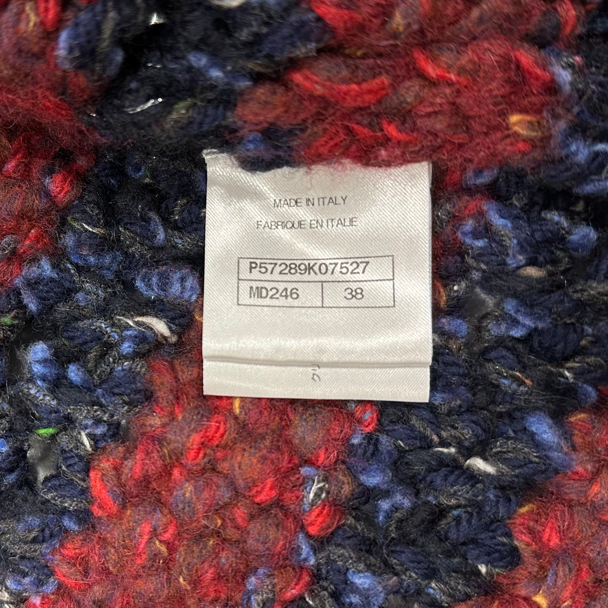 Chanel Charcoal Red Cashmere and Alpaca Cardigan £5860 | Authentic Preloved