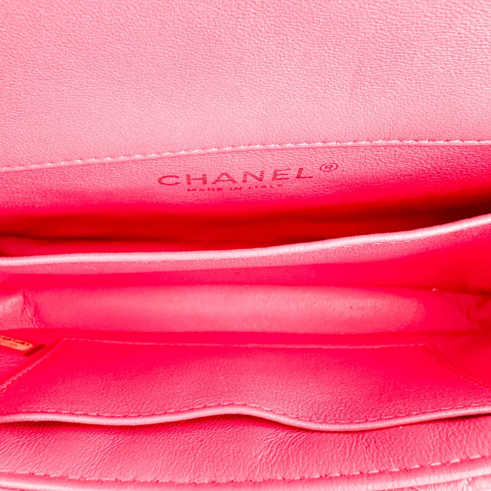 Chanel Pink Mini Lambskin Single Flap Bag (RRP £6000) | Authentic Preloved - Reloved Again