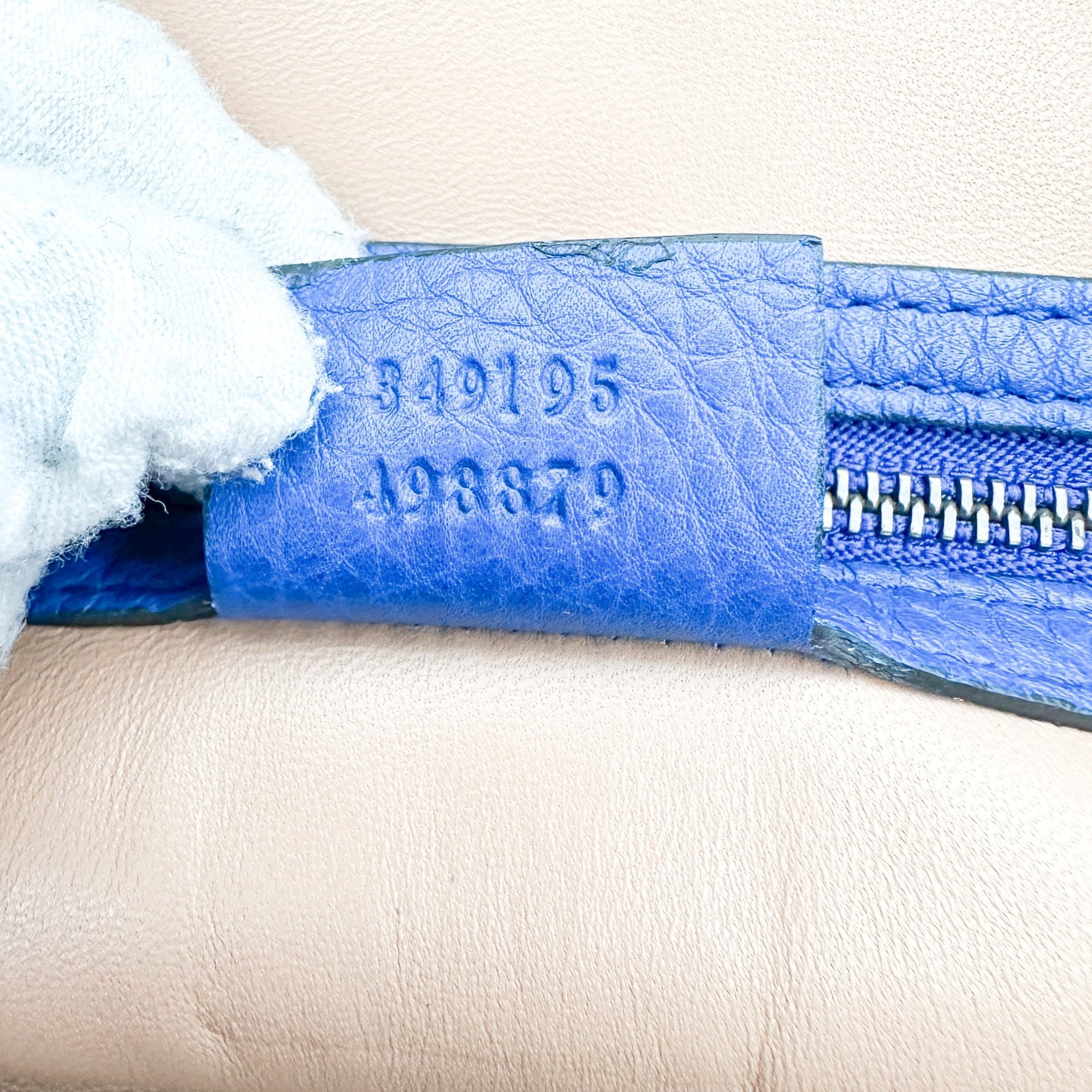 Gucci Blue Suede Borsa Bamboo Shopper Bag (RRP £1200) | Authentic Preloved - Reloved Again