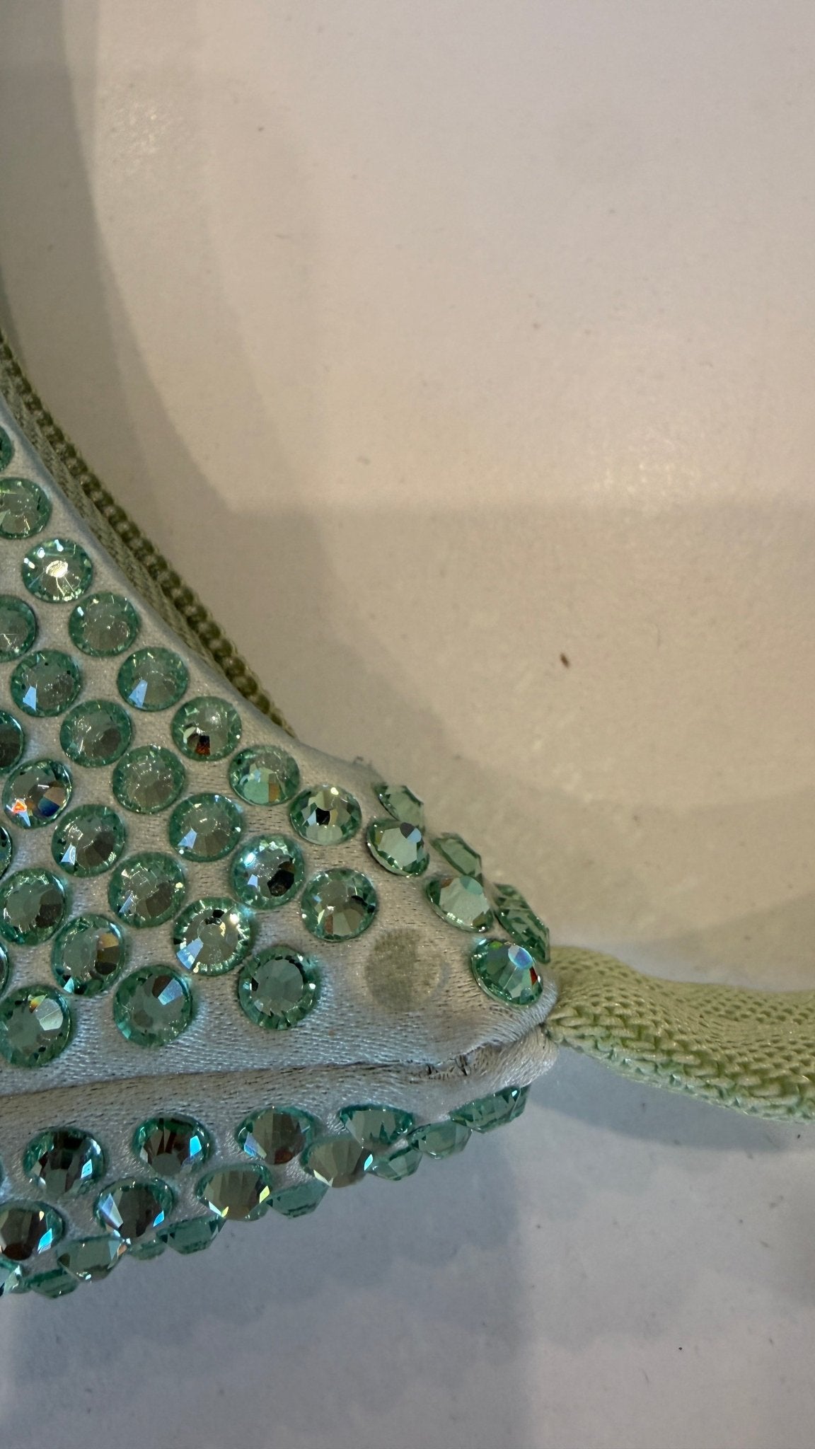 Prada Re - Edition 2000 Green Crystal Satin Bag RRP £1980 | Authentic Preloved - Reloved Again