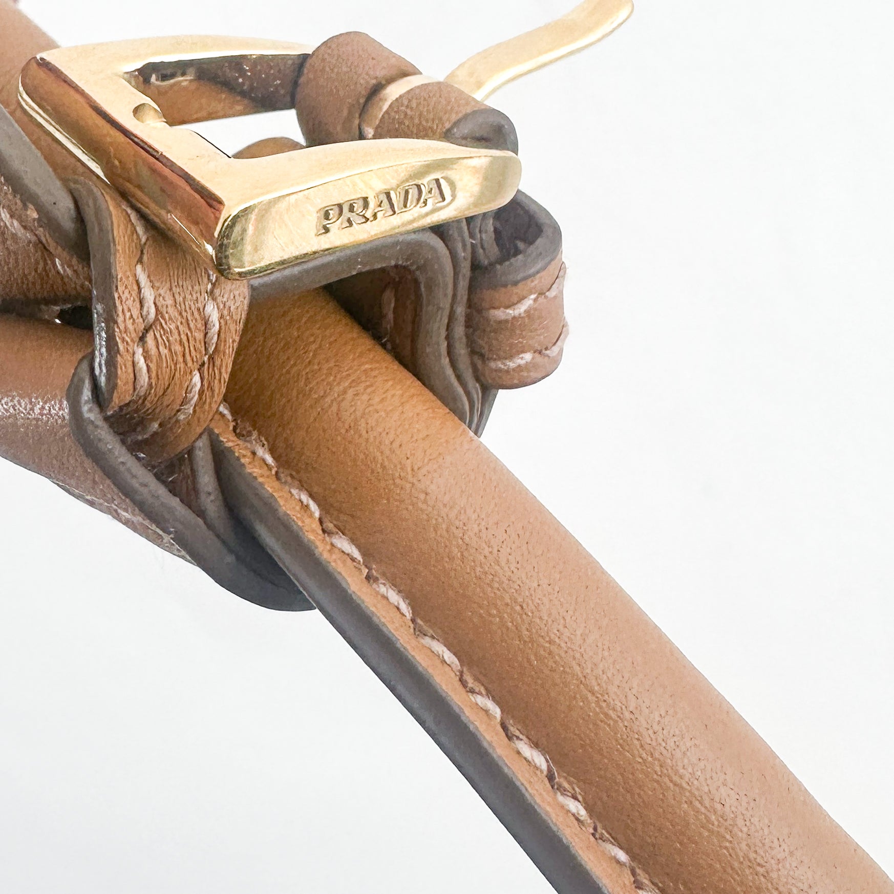 CURRENT SEASON Prada Large Brown Buckle Tote Bag (RRP £4500) | Authentic Preloved - Reloved Again
