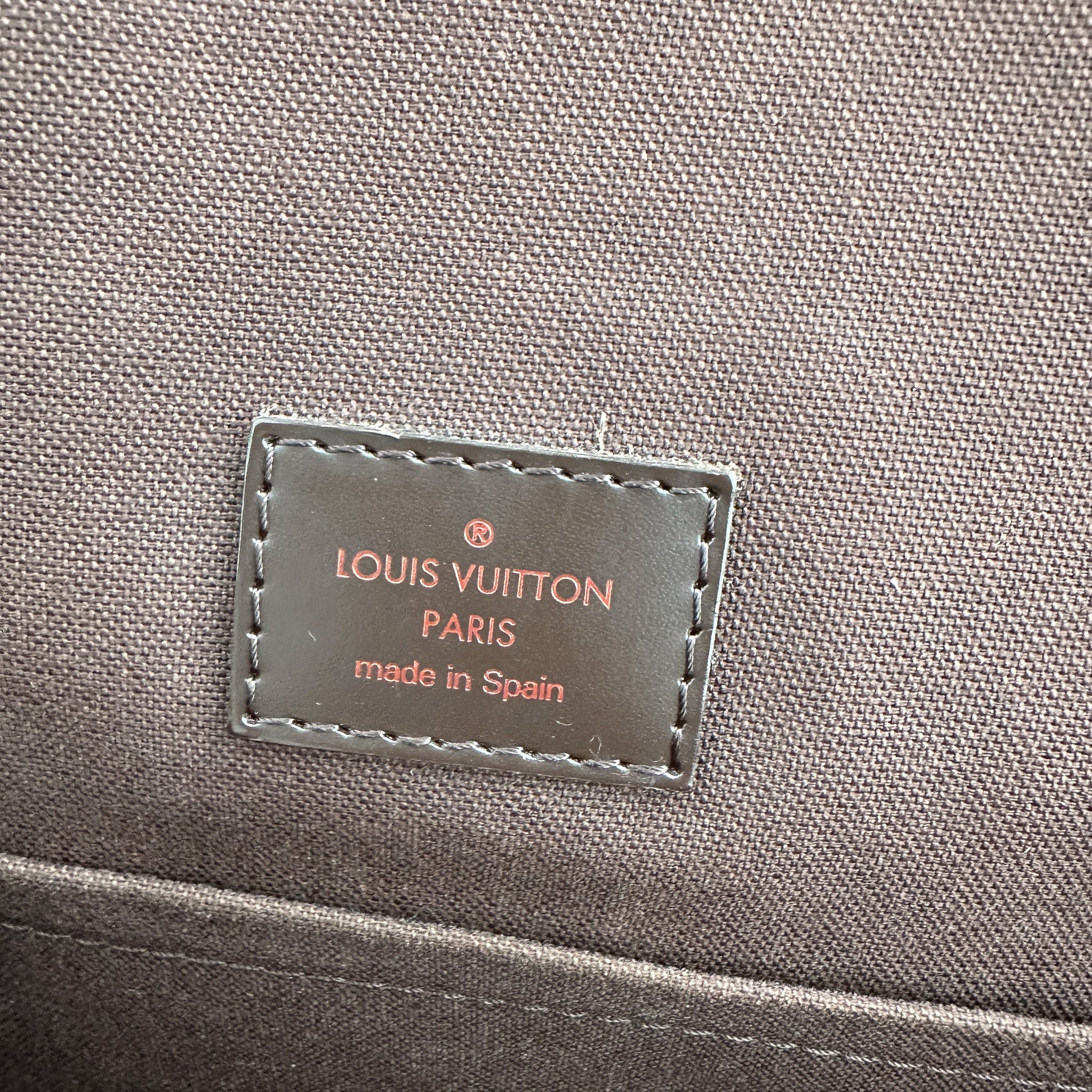 Louis Vuitton Brown MM Damier Ebene Brooklyn Messenger Bag (RRP £1000) | Authentic Preloved - Reloved Again
