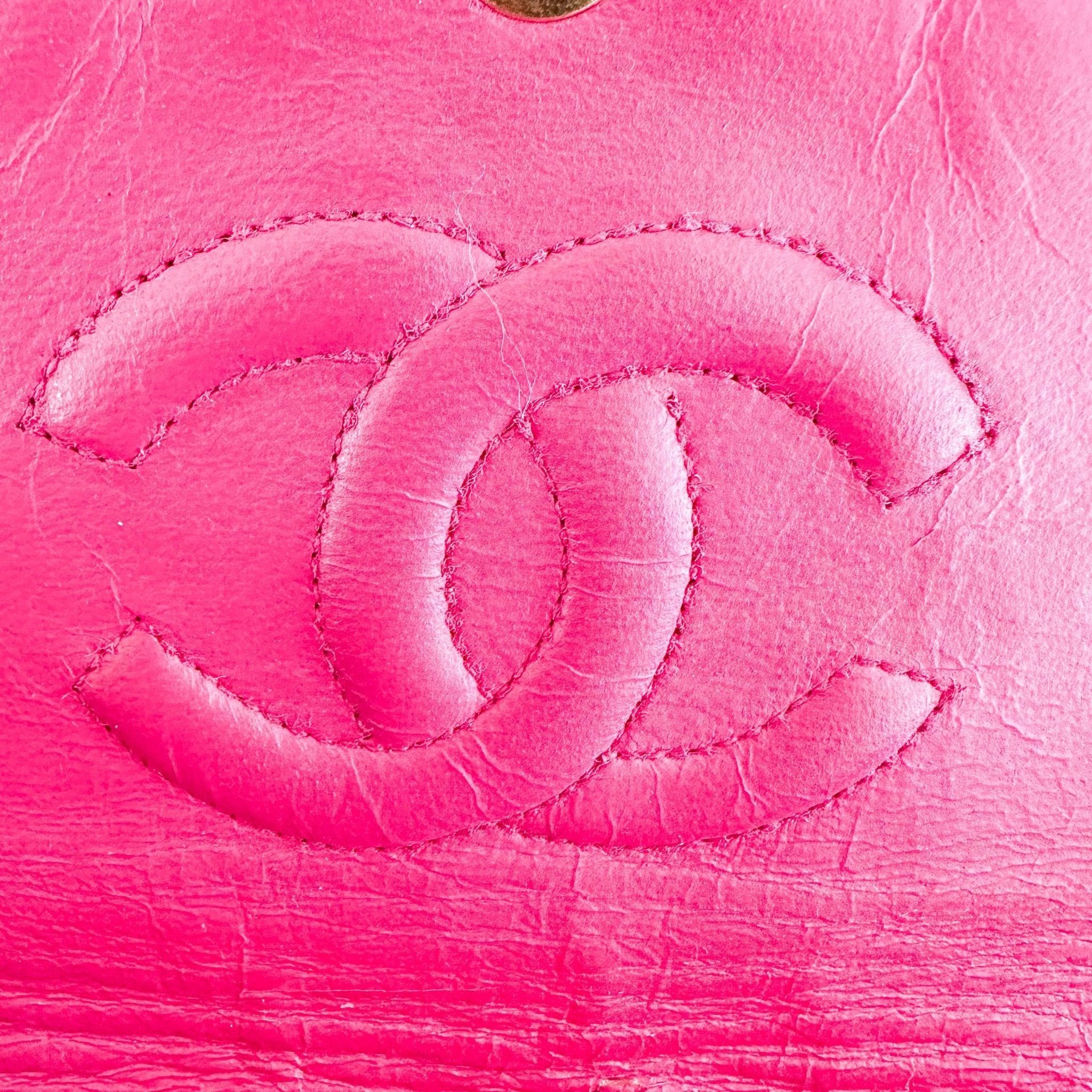 Chanel Vintage 1980s Pink Quilted Lambskin Mini Flap Bag (RRP £6500) | Authentic Preloved - Reloved Again