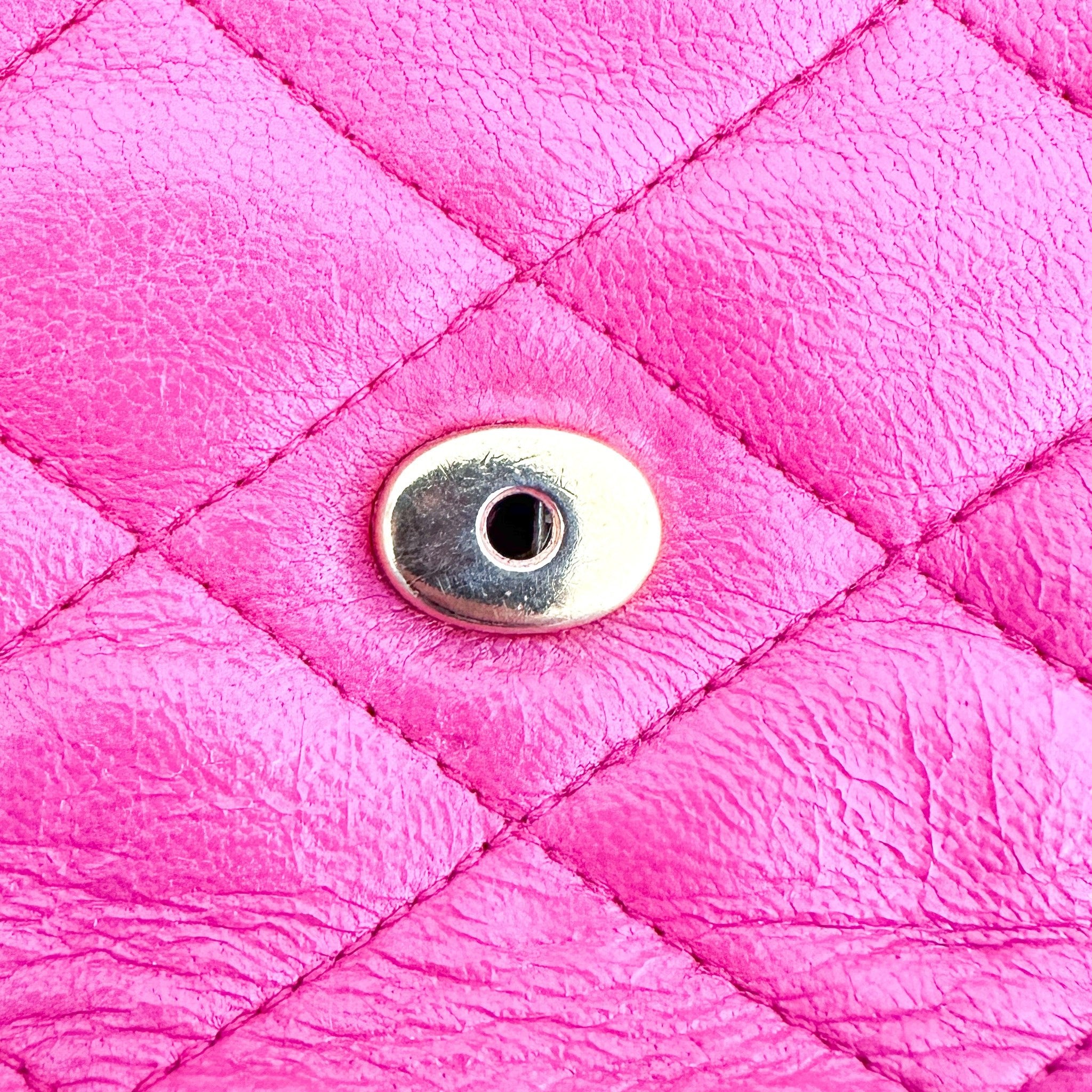 Chanel Vintage 1980s Pink Quilted Lambskin Mini Flap Bag (RRP £6500) | Authentic Preloved - Reloved Again