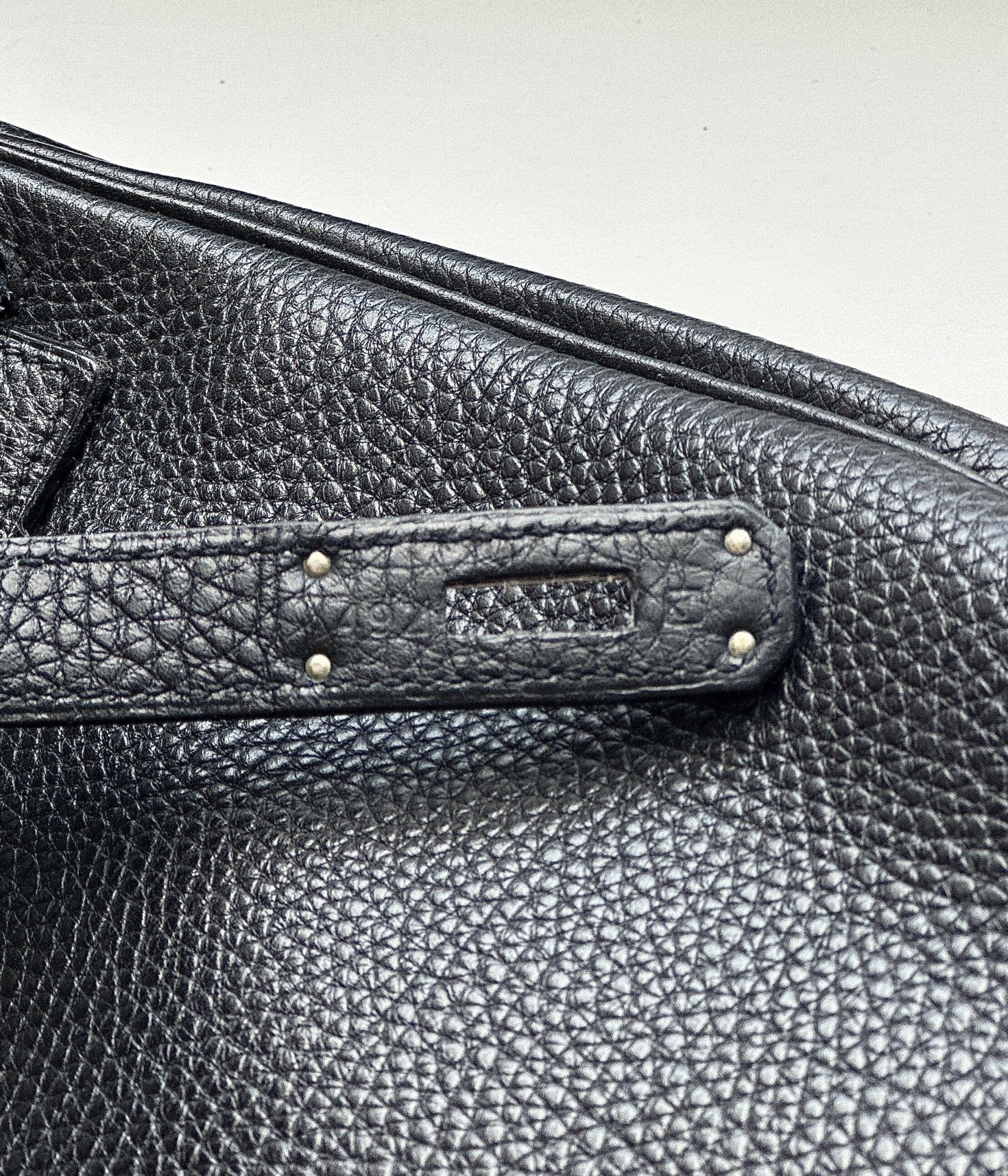 Hermès Kelly 35 Bag (2006) in Noir Togo Leather and Palladium Hardware | Authentic Preloved - Reloved Again