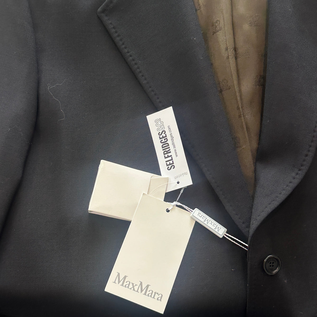 NEW Max Mara Suez Blazer in Noir RRP £1170 | Authentic Preloved