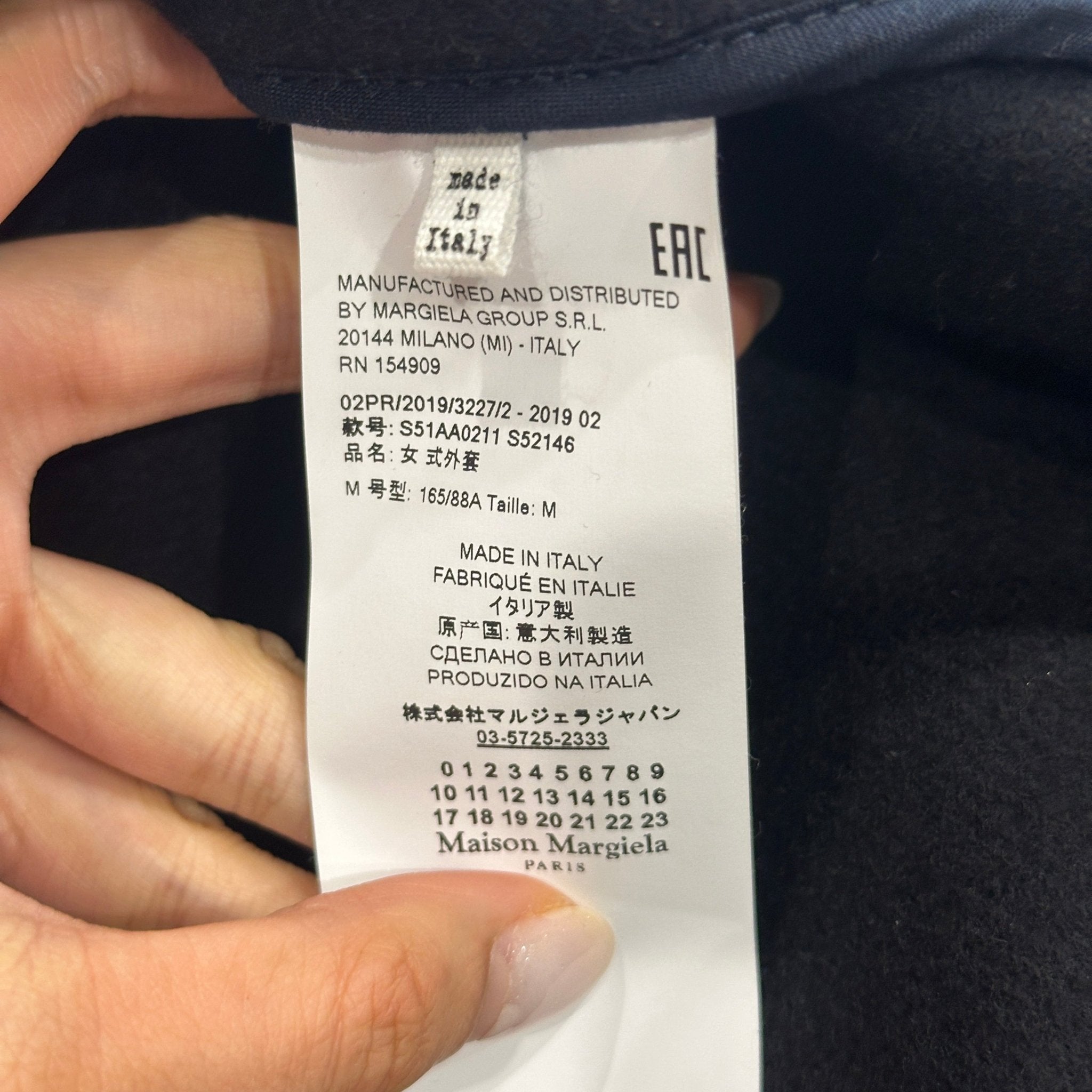 Maison Margiela Navy Blue Cape Coat RRP £2500 | Authentic Preloved