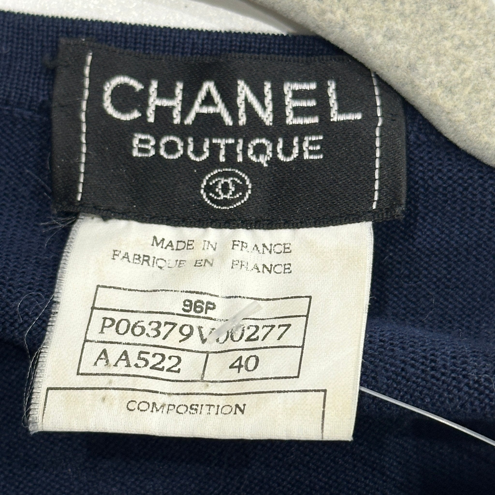 Chanel Navy Cardigan £3910 | Authentic Preloved - Reloved Again