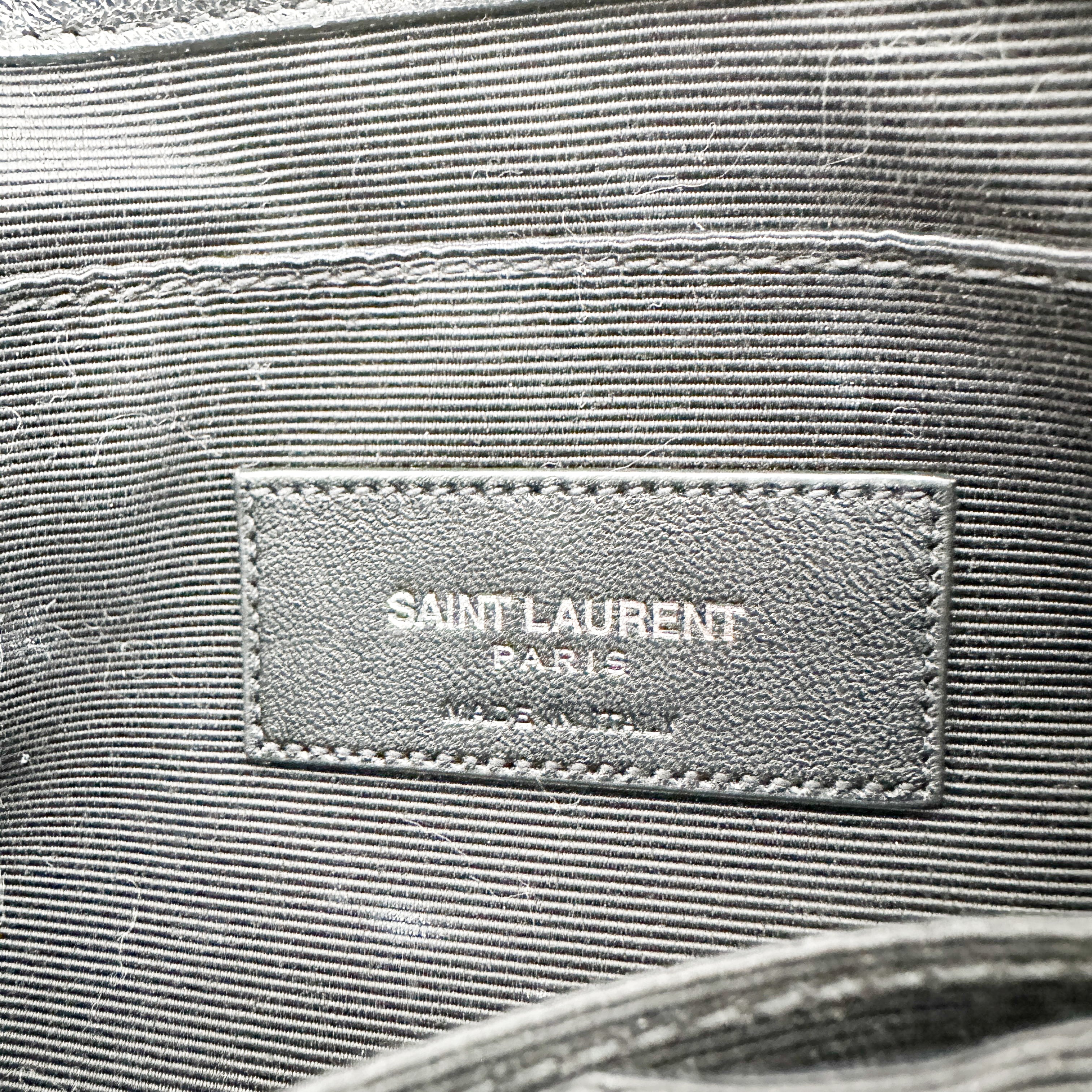 Saint Laurent Monogram Fringe Leather Crossbody Bag in Black (RRP £1350) | Authentic Preloved