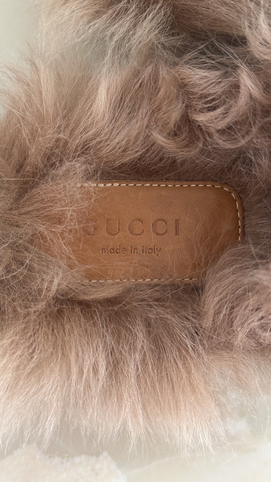 Gucci Black Velvet Princetown Horsebit Fur Mules UK 3 (RRP £1000) | Authentic Preloved - Reloved Again