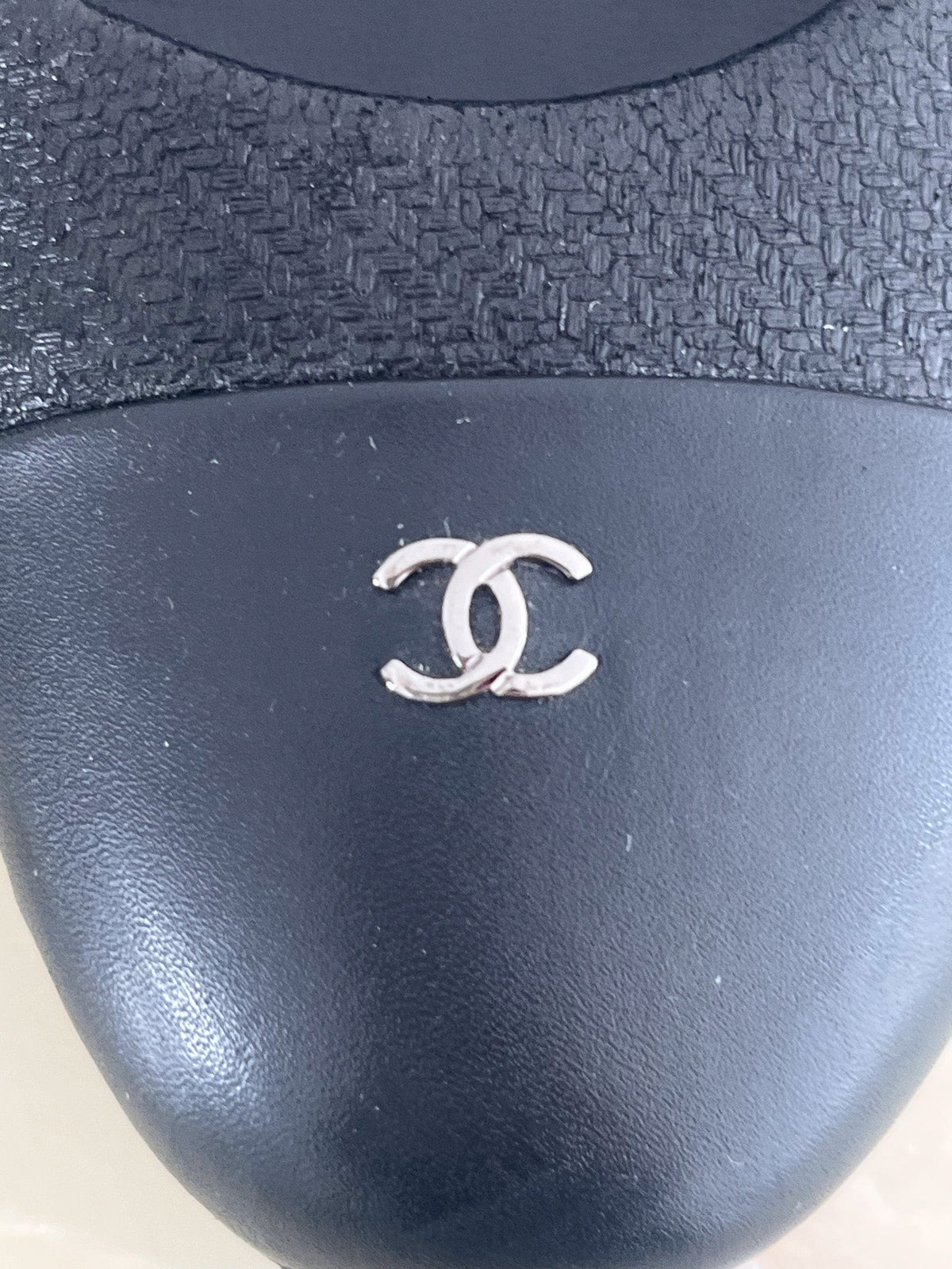 Chanel CC Cap-Toe Block Heel Pumps EU 40 (RRP £1000) | Authentic Preloved