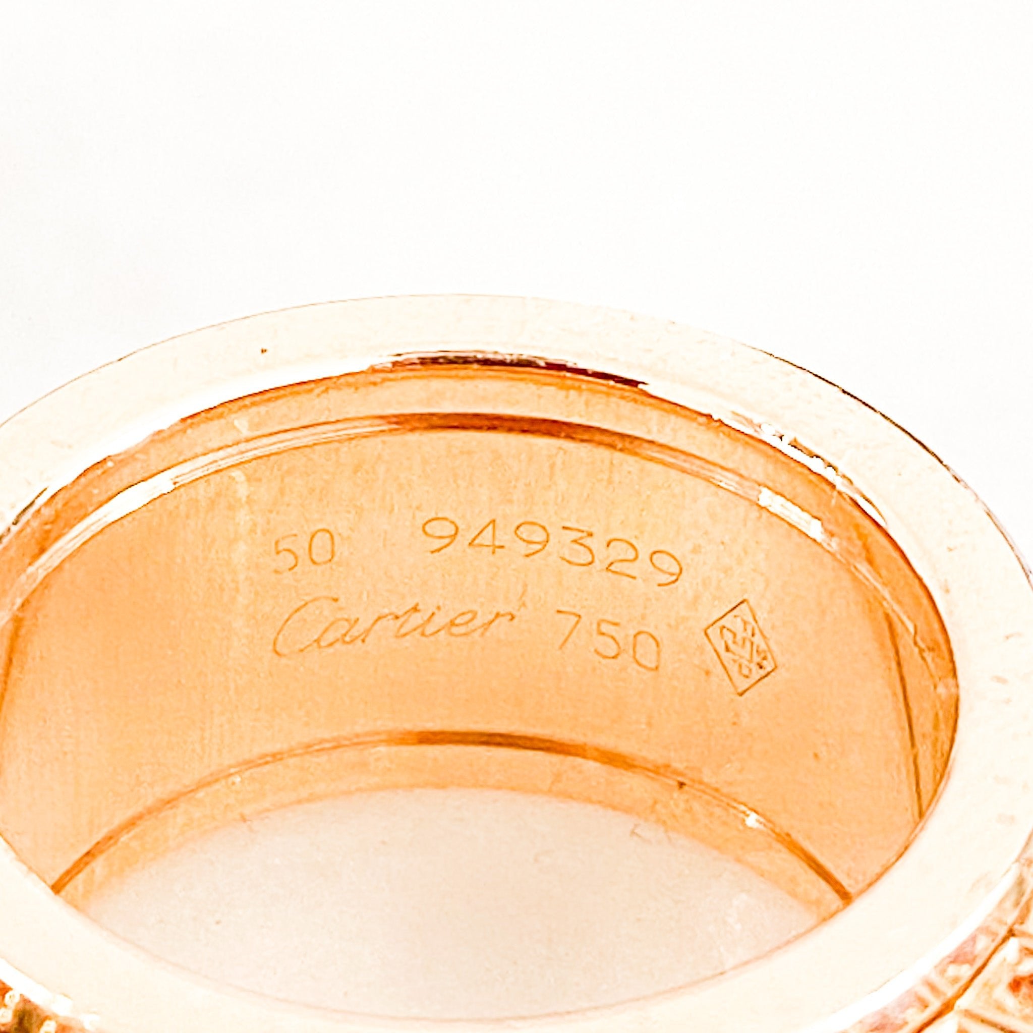 Cartier 18k Yellow Gold Multicoloured Paillettes Ring RRP £20k | Authentic Preloved - Reloved Again