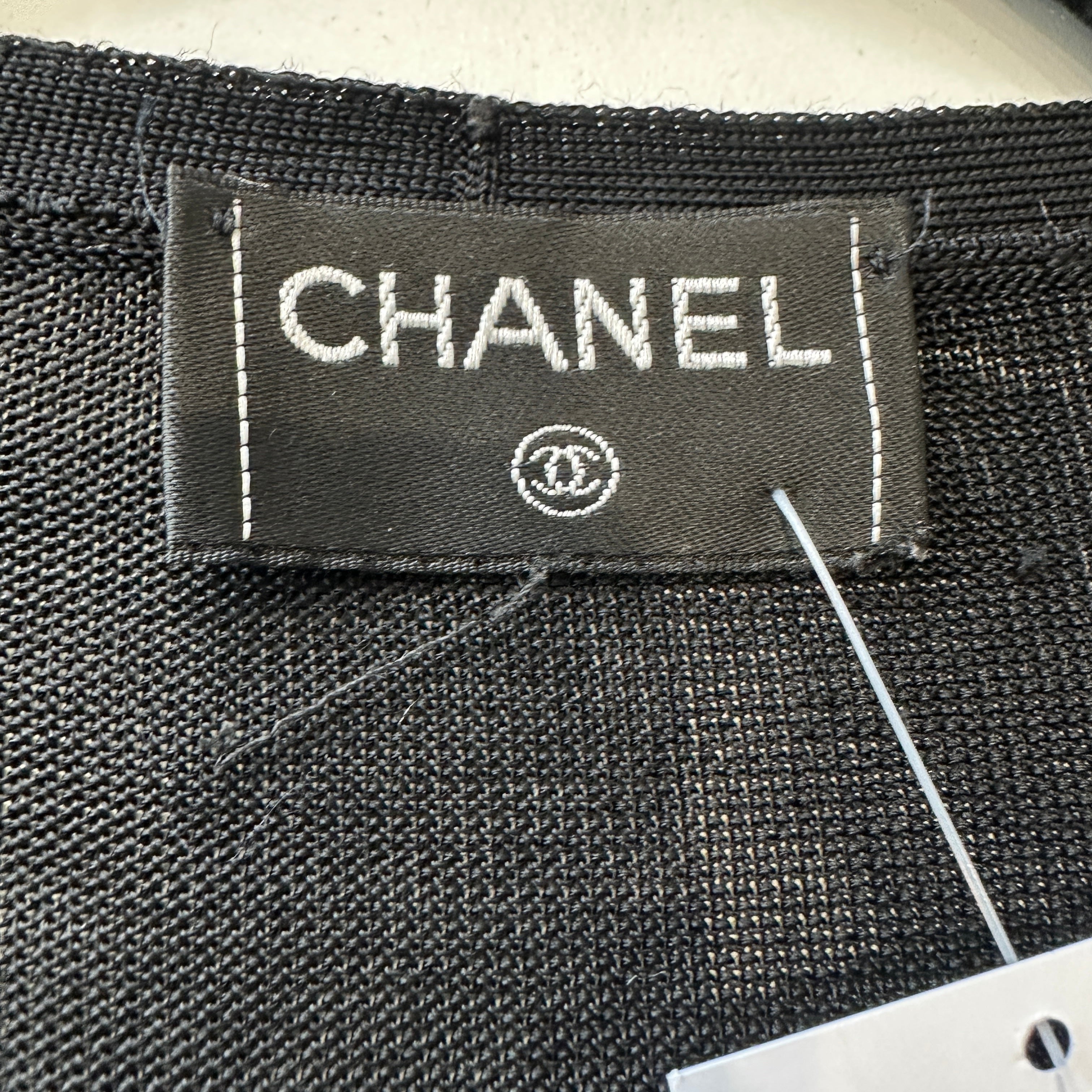 Chanel Lace Sleeve Cardigan in Black (RRP £1200) | Authentic Preloved