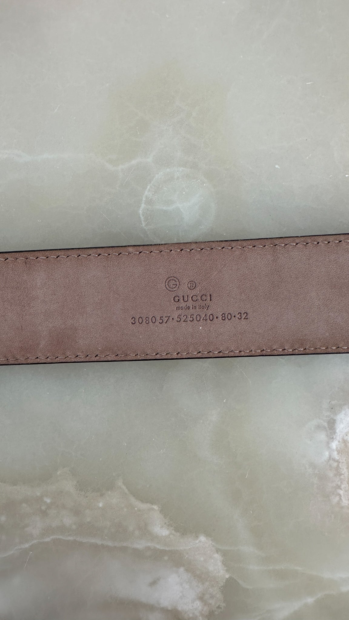 Gucci Interlocking G Enamel Buckle Belt (RRP £450)| FINAL SALE