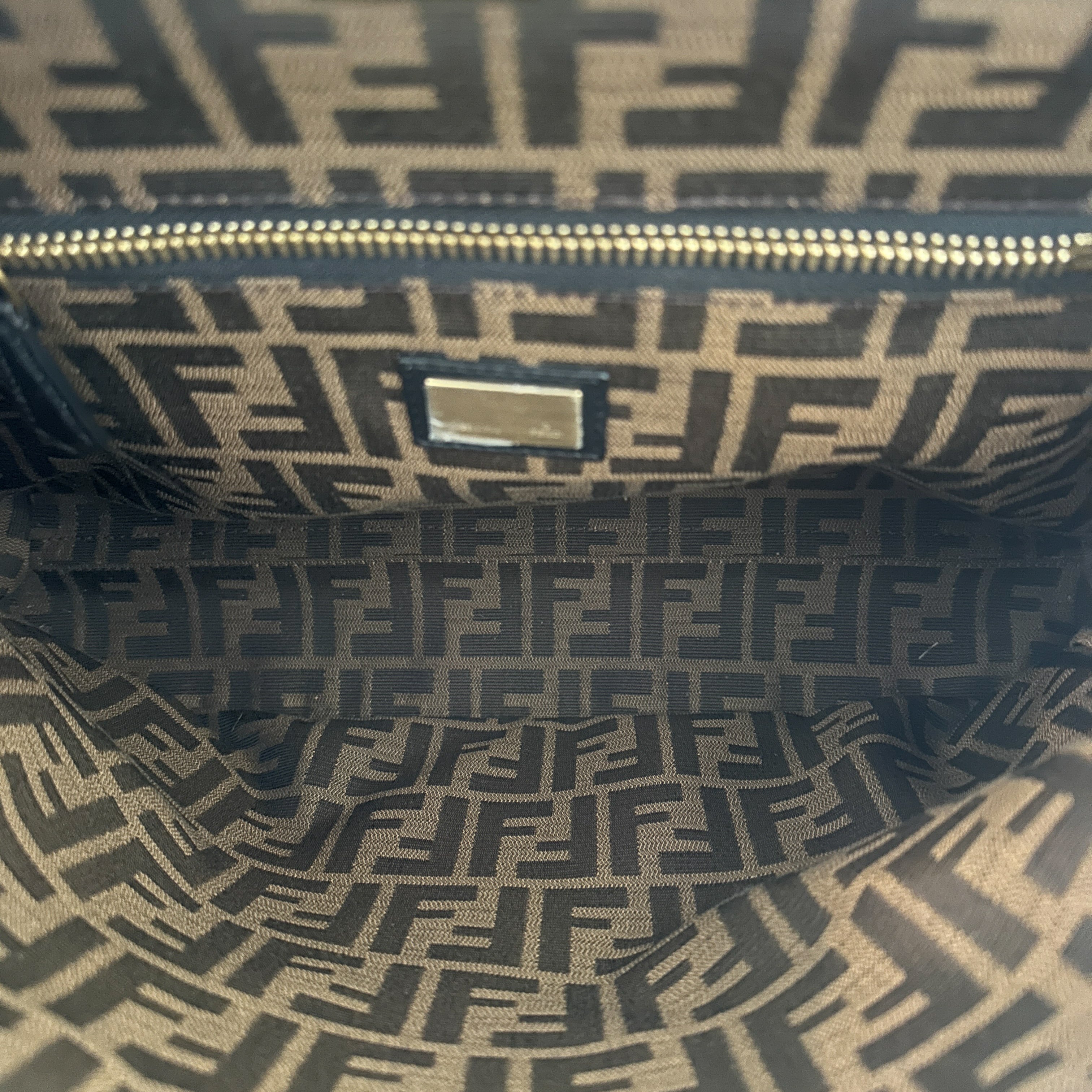 Fendi Peekaboo Large Taupe Leather Satchel Bag with Charm (RRP £3500) | Authentic Preloved