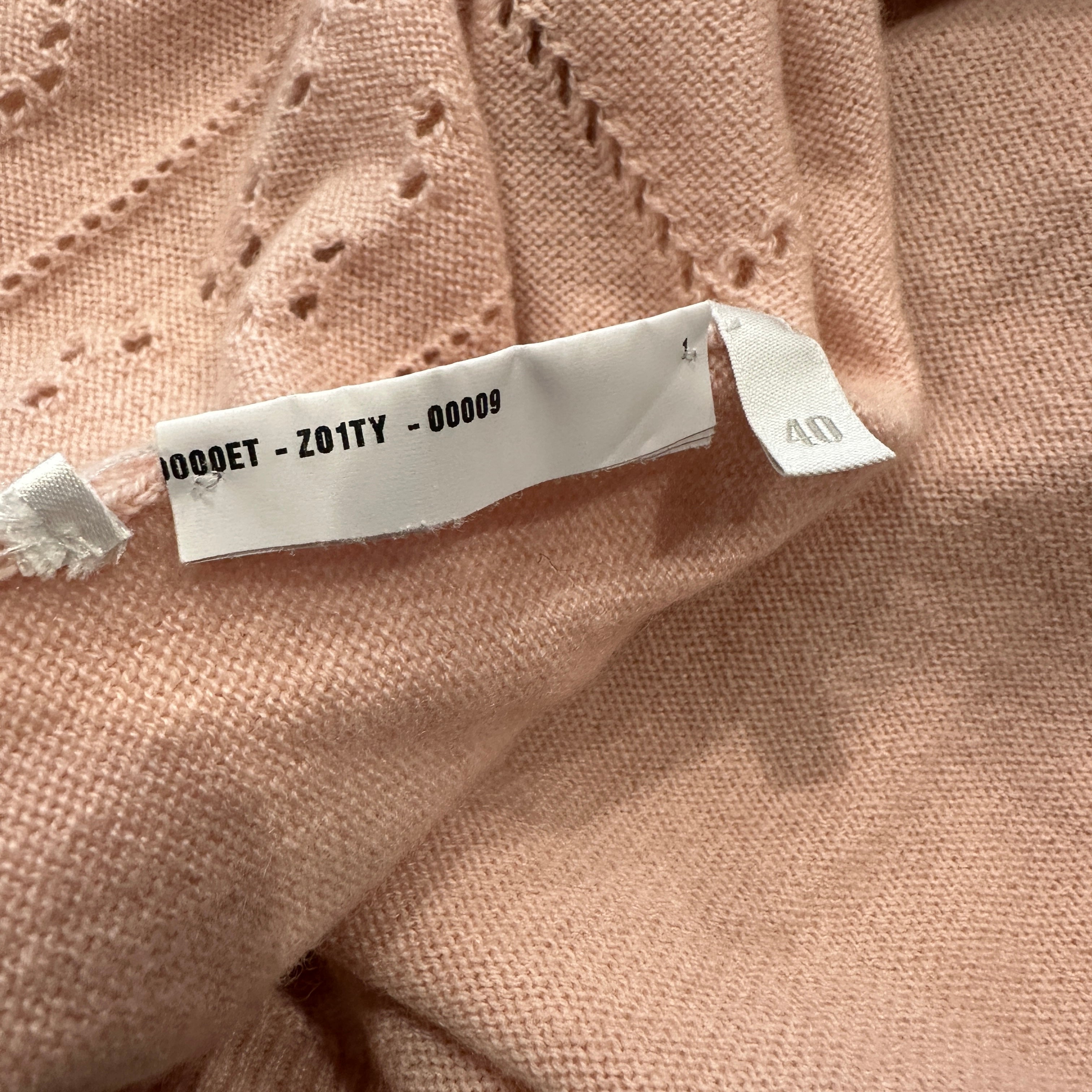 Miu Miu Pink Heart Pointelle Cardigan (RRP £895) | Authentic Preloved