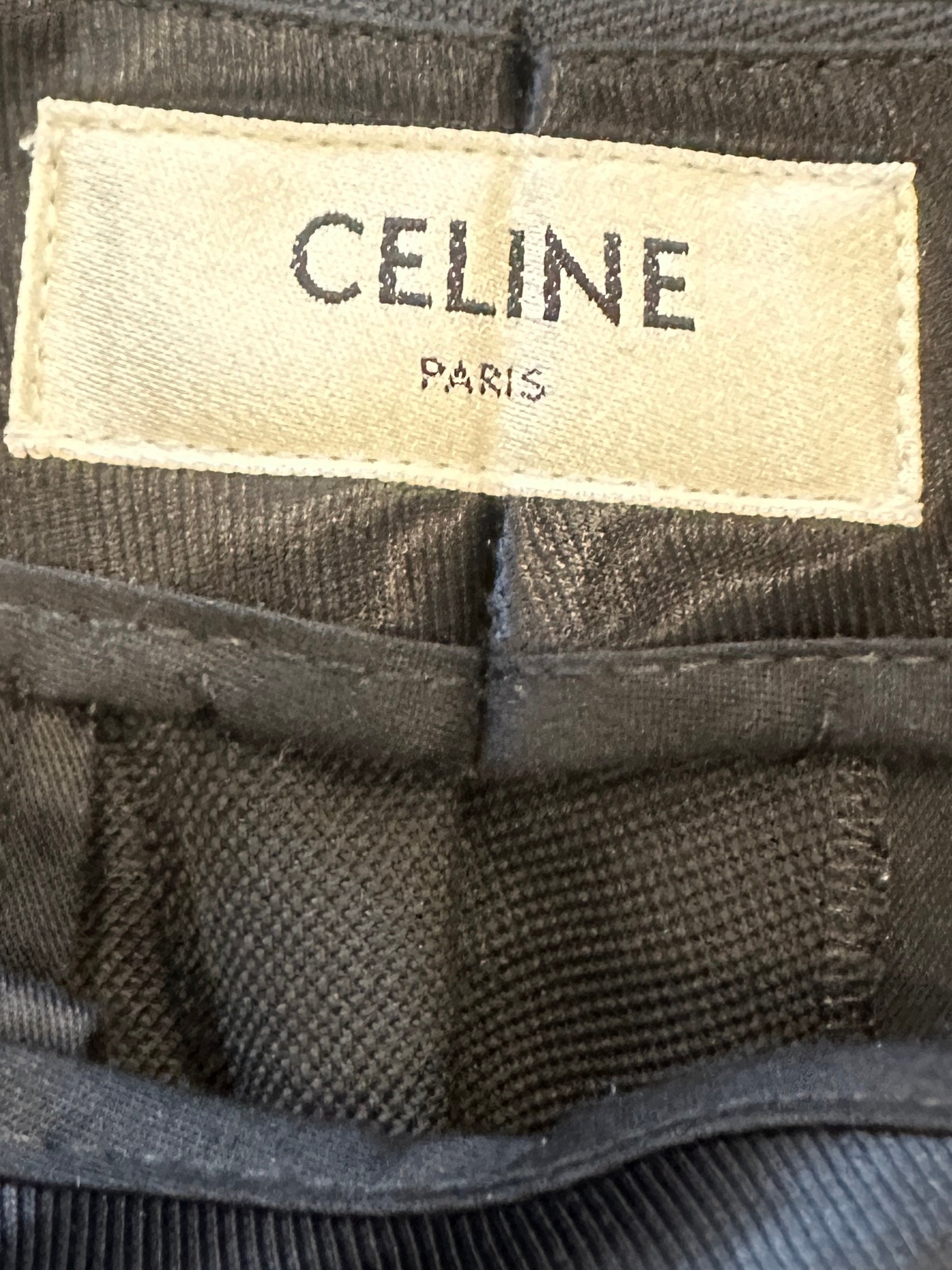 Celine Black Wool Tailored Trousers RRP £800 | Authentic Preloved - Reloved Again