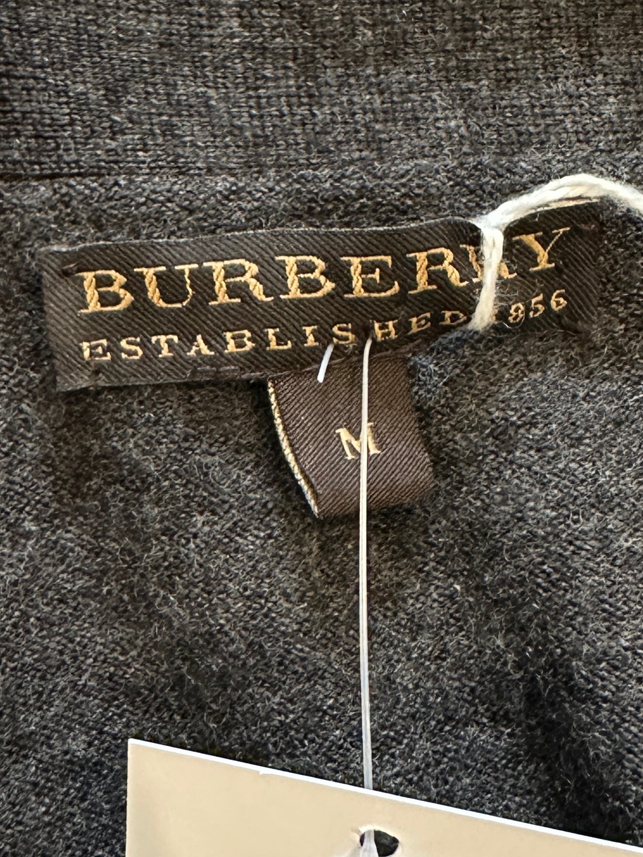 Burberry London Grey Single Faced Wool Cardigan RRP £890 | Authentic Preloved - Reloved Again
