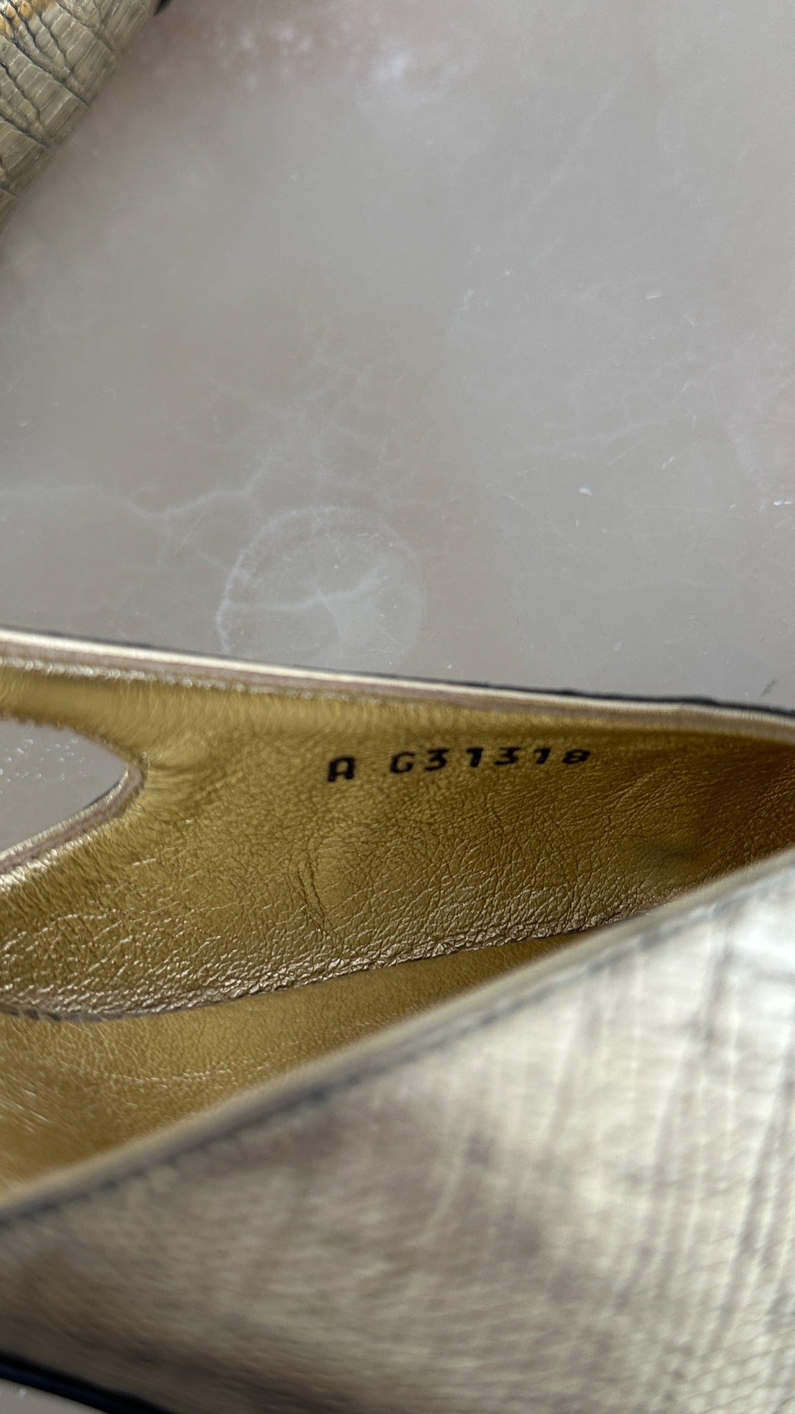 Chanel Gold Slingbacks EU 39 (RRP £1000) | Authentic Preloved