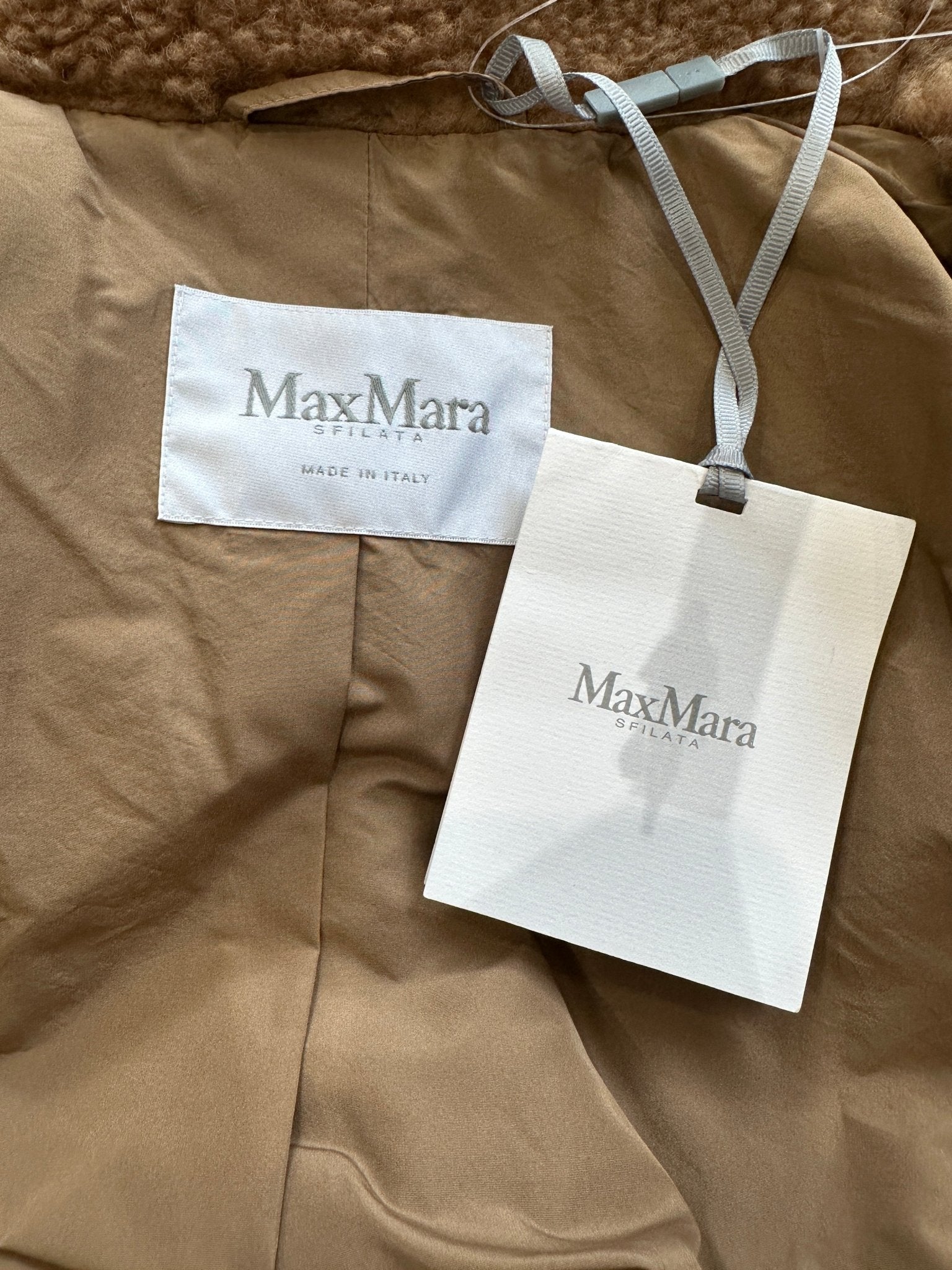 NEW MaxMara Apogeo Camel Brown Hooded Teddy Coat RRP £2760 | Authentic Preloved - Reloved Again