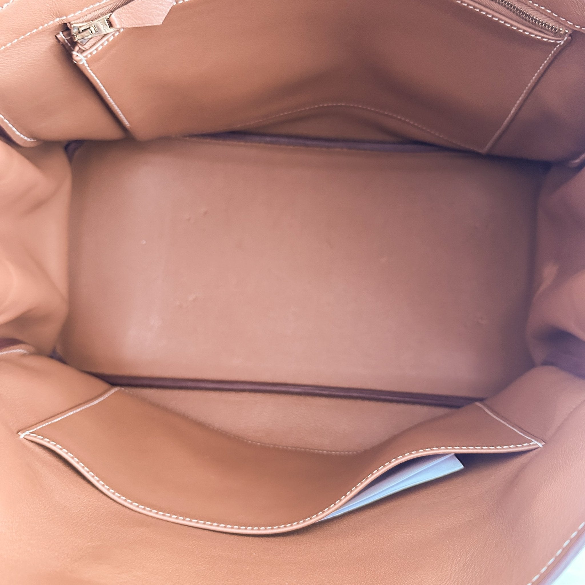 Hermès Birkin 35 Retourne in Gold Swift Leather with Gold Hardware | Authentic Preloved - Reloved Again