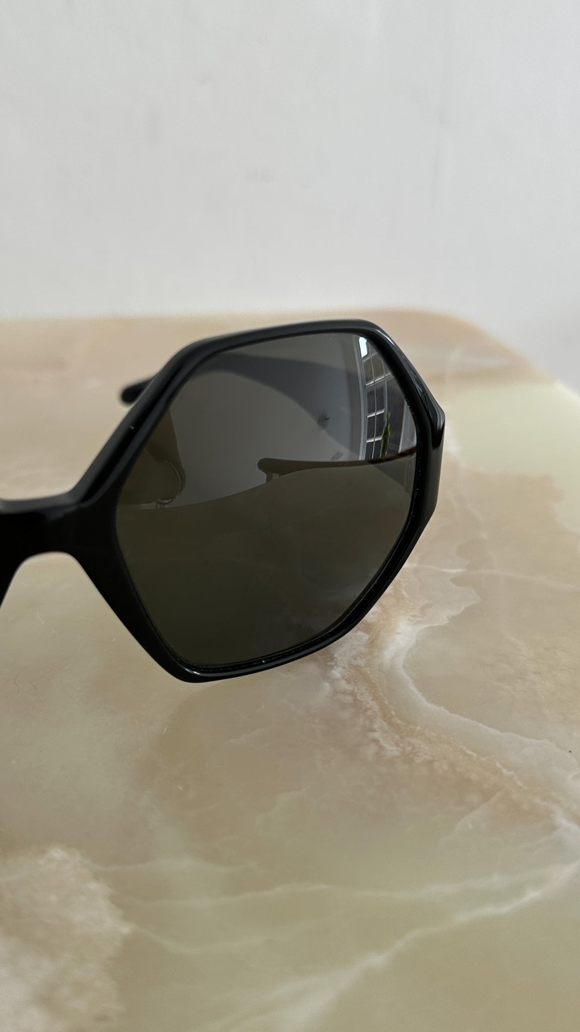 Linda Farrow Paloma Hexagon Sunglasses Polarized Lens (RRP £415) | FINAL SALE Authentic Preloved - Reloved Again