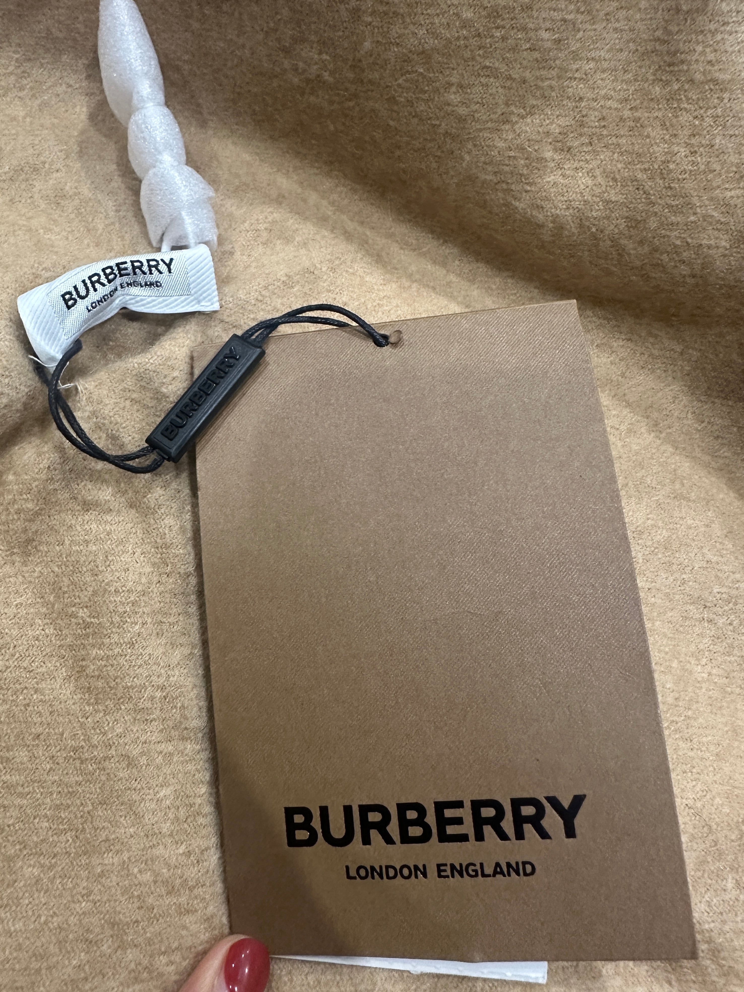 Burberry Brown Faux Fur Pocket Stole RRP £1.6K | Authentic Preloved