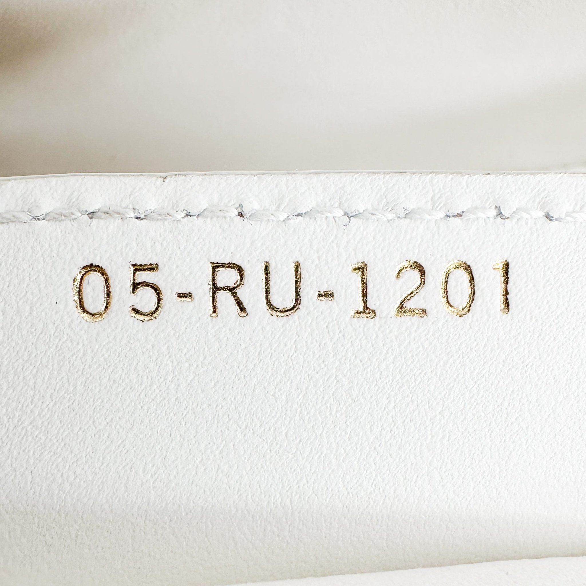 Dior White Perforated Oblique Saddle Bag with Strap (RRP £3500) | Authentic Preloved - Reloved Again