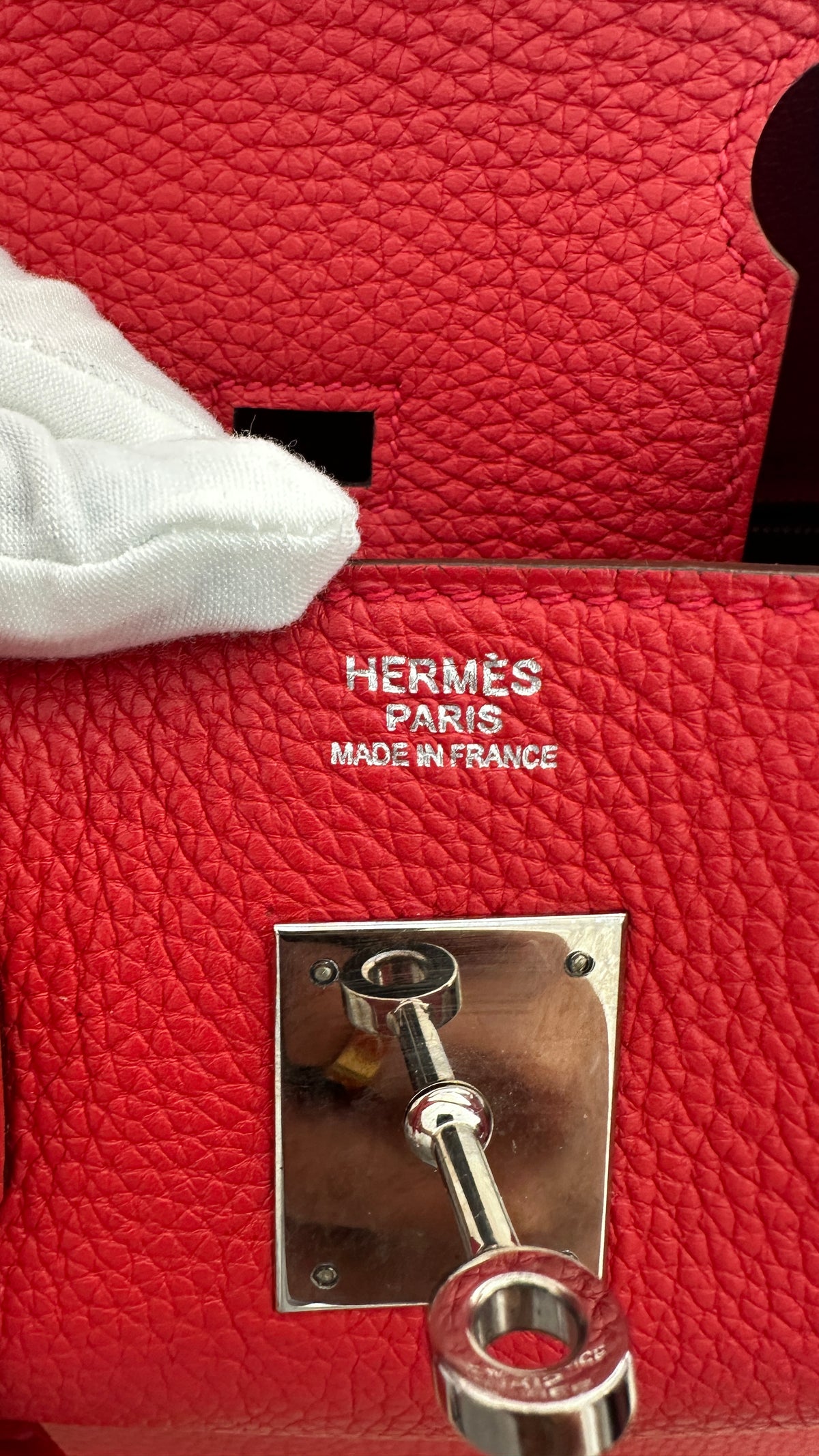 Hermes Birkin 30 Togo Palladium Hardware Rouge Casaque | Authentic Preloved