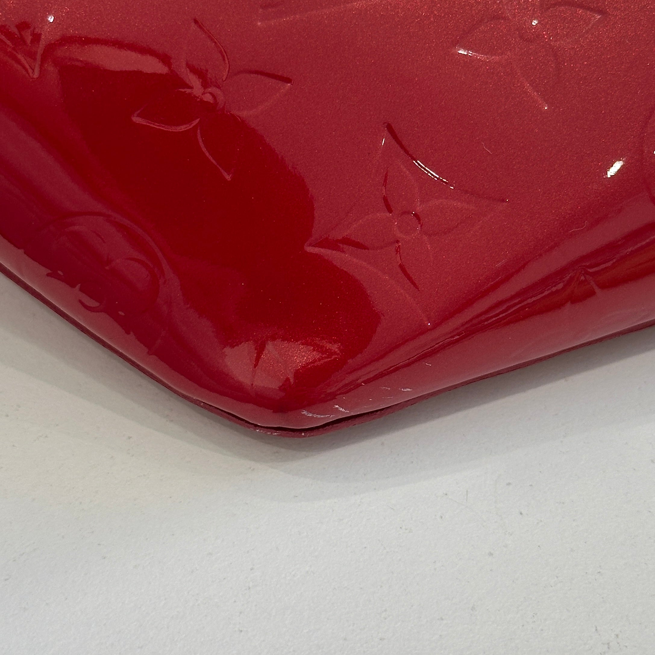 Louis Vuitton Vernis Bellevue PM in Red | Authentic Preloved