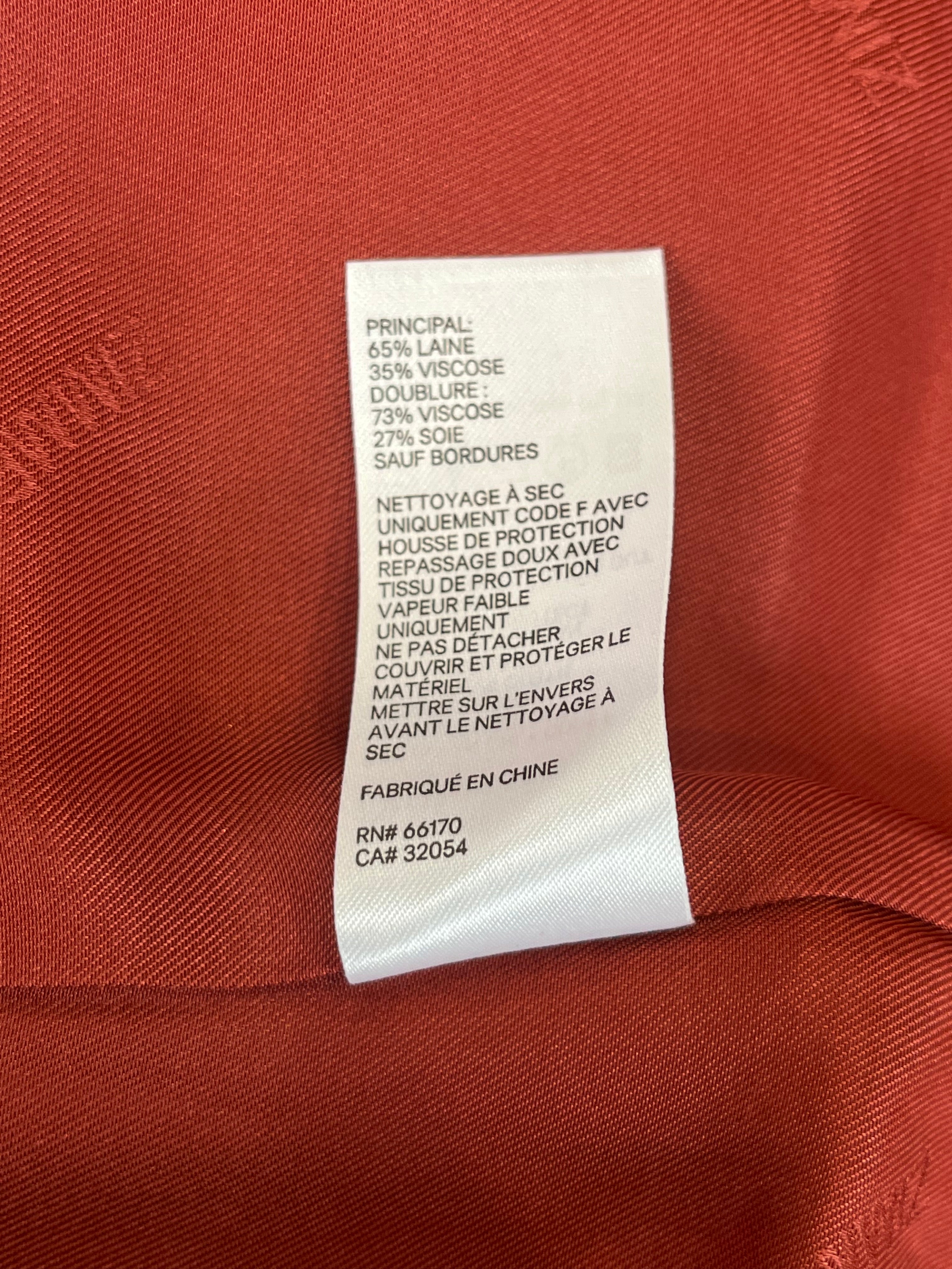 Zimmermann Wool Orange Blazer (RRP £1200) | Authentic Preloved