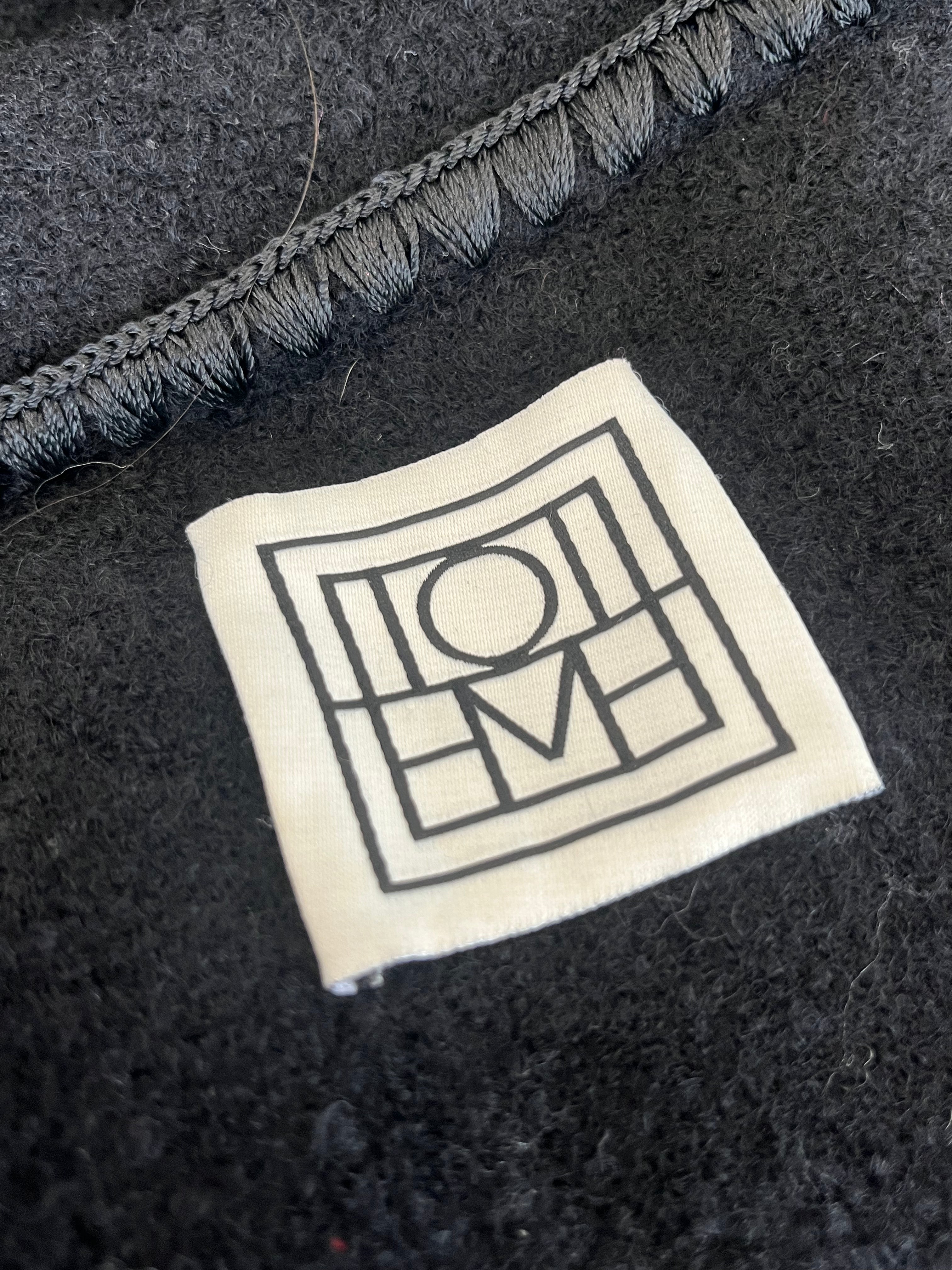 Toteme Scarf Coat in Black Wool (RRP £1000) | Authentic Preloved