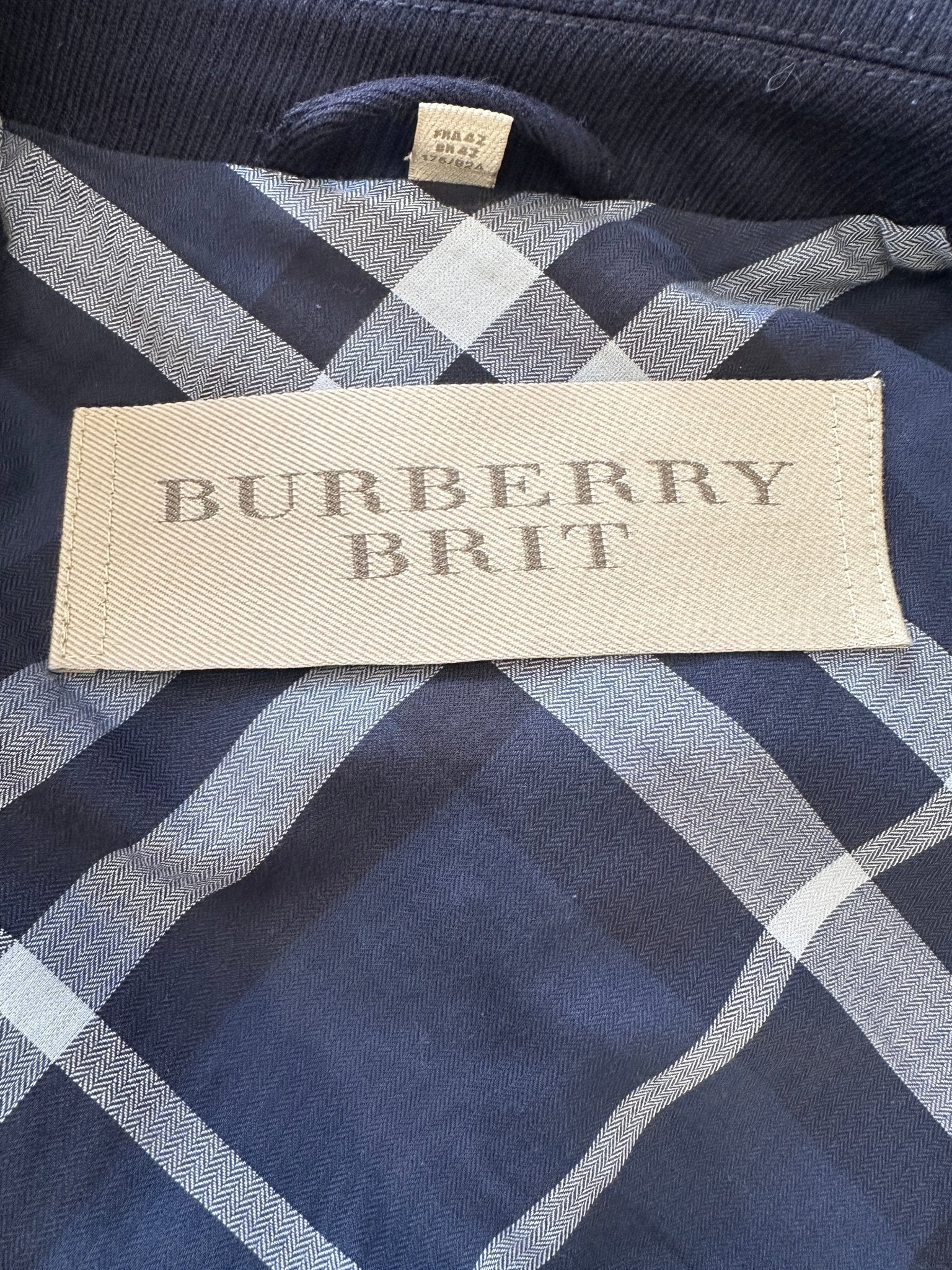 Burberry Brit Navy Banaptes Wool Coat RRP £595 | Authentic Preloved - Reloved Again