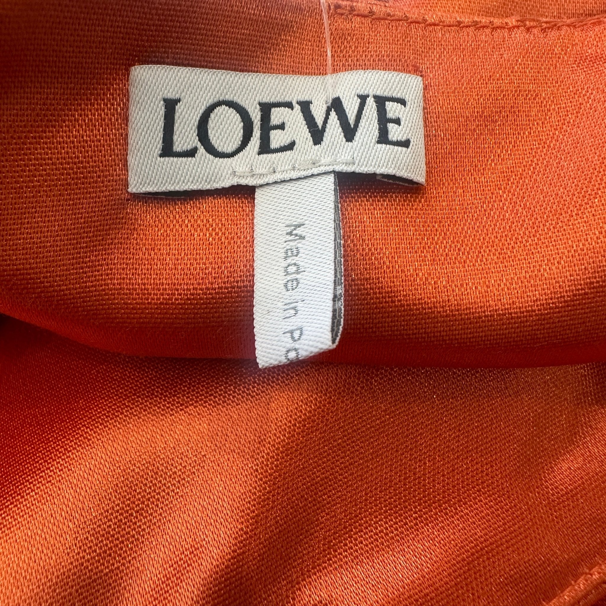 Loewe Orange Silk-Panelled Satin Dress (RRP £895) | Authentic Preloved - Reloved Again