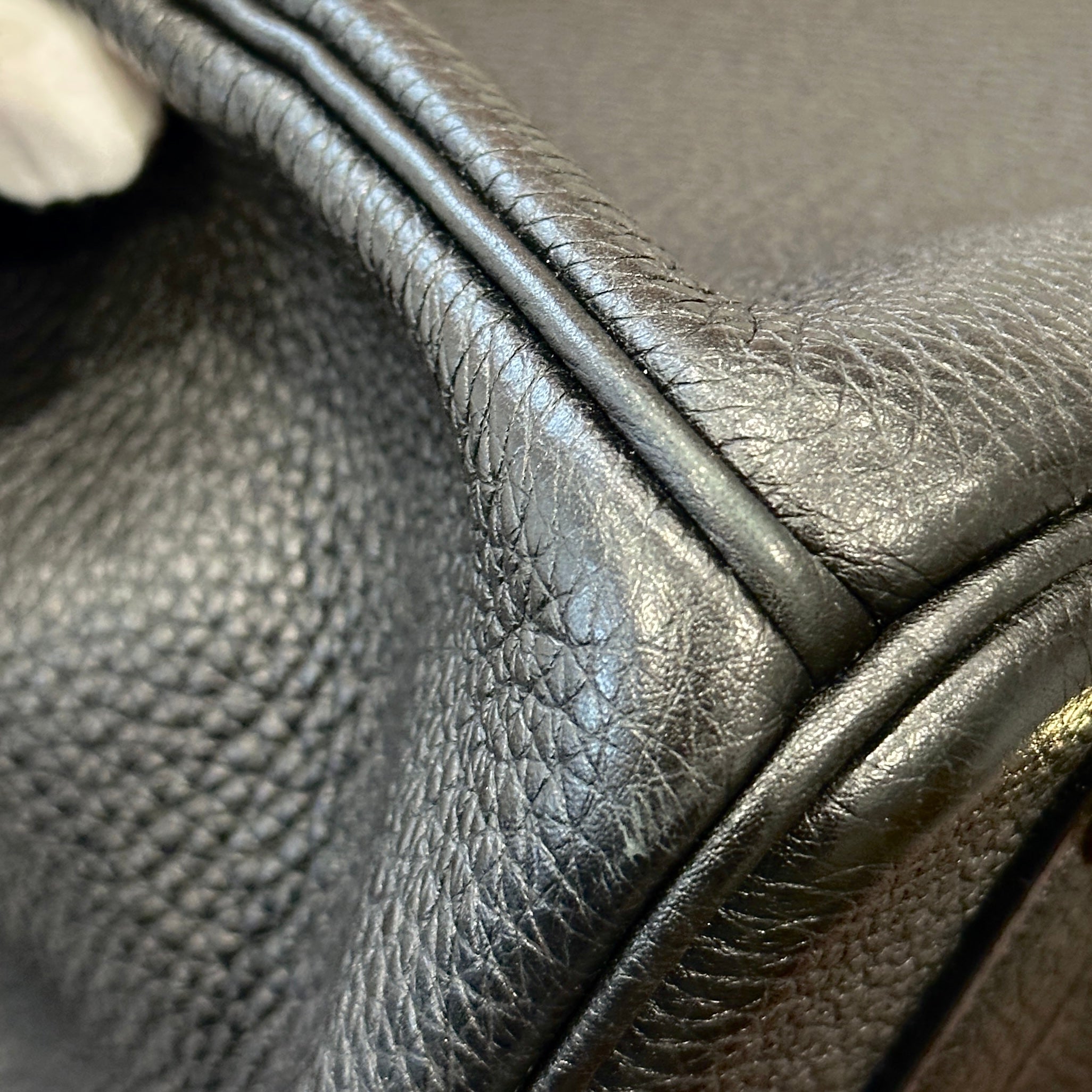 Hermès Birkin 35 Retourne Togo Noir with Gold Hardware | Authentic Preloved - Reloved Again