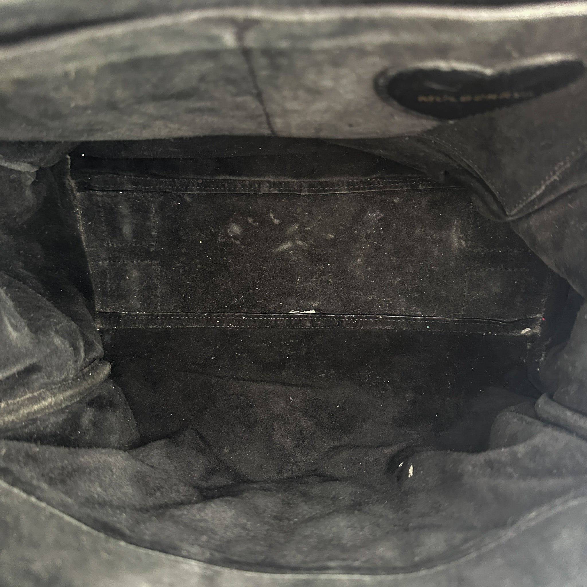 Mulberry Black Cara Delevigne Quilted Leather Backpack (RRP £695) | Authentic Preloved