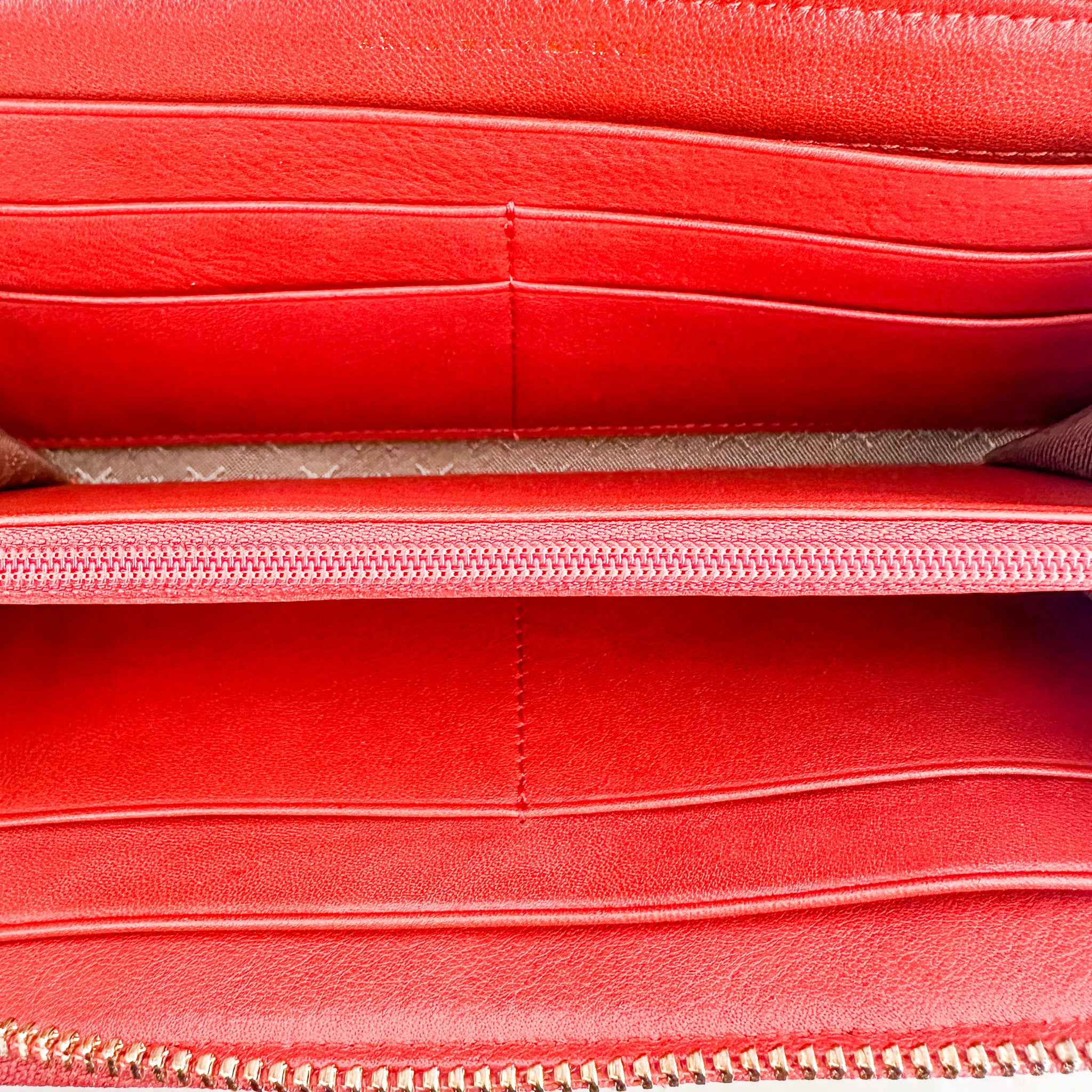 NEW Anya Hindmarch Studded Leather Zip Around Wallet in Orange (RRP £275) | Authentic Preloved