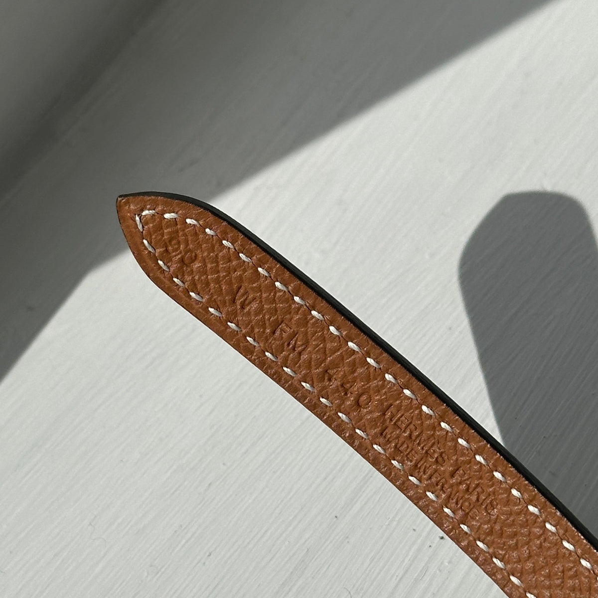 Hermes Reversible Leather Belt No Buckle (RRP £350) | Authentic Preloved - Reloved Again
