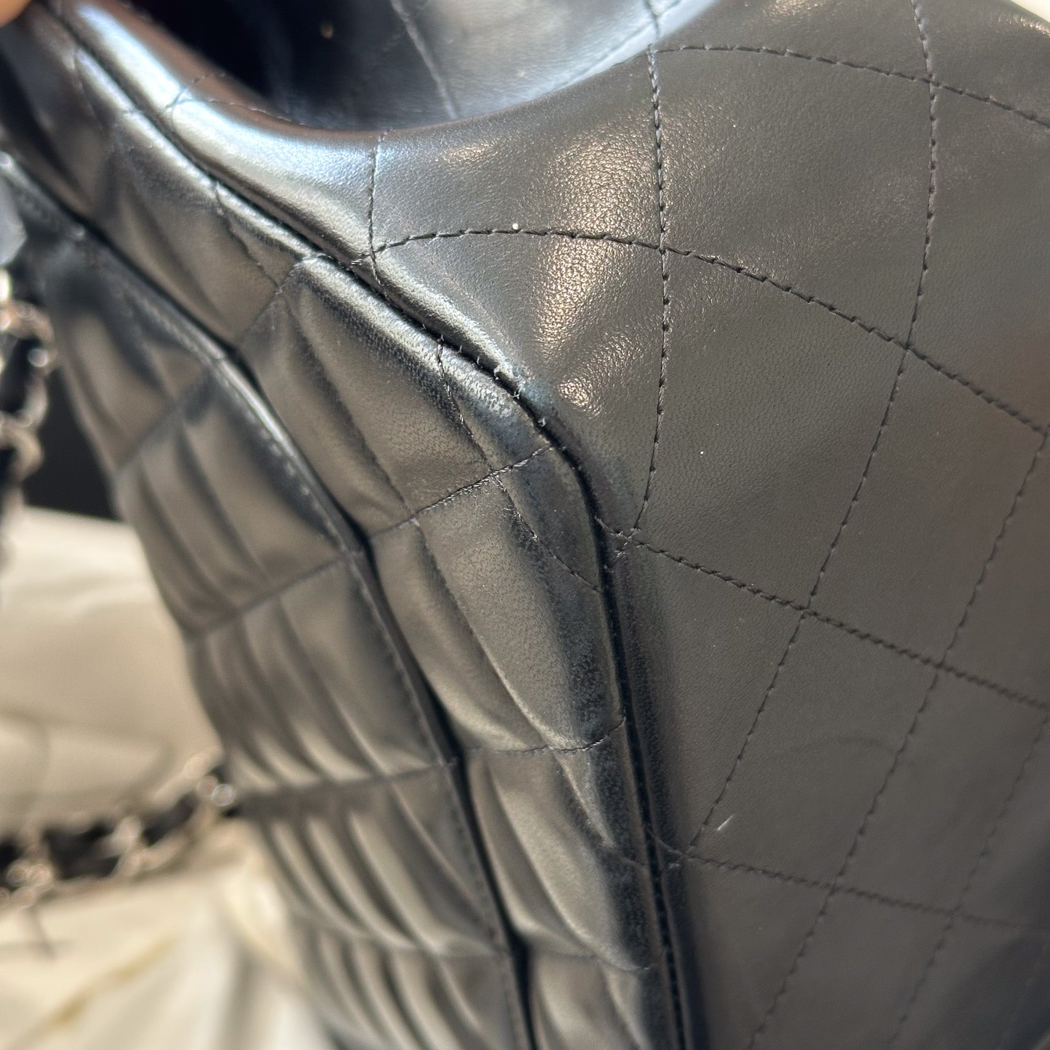 Chanel Jumbo Lambskin Double Flap in Black RRP £10000 | Authentic Preloved - Reloved Again