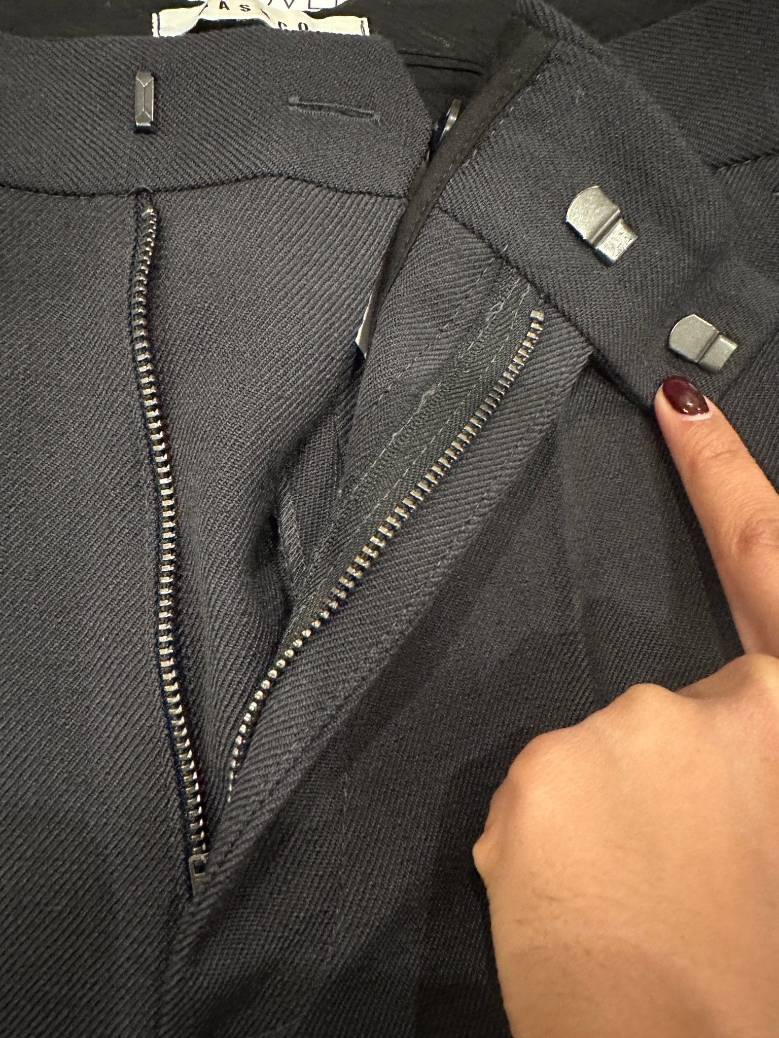 Masscob Dark Grey Wide Leg Trousers RRP £125 | Authentic Preloved - Reloved Again